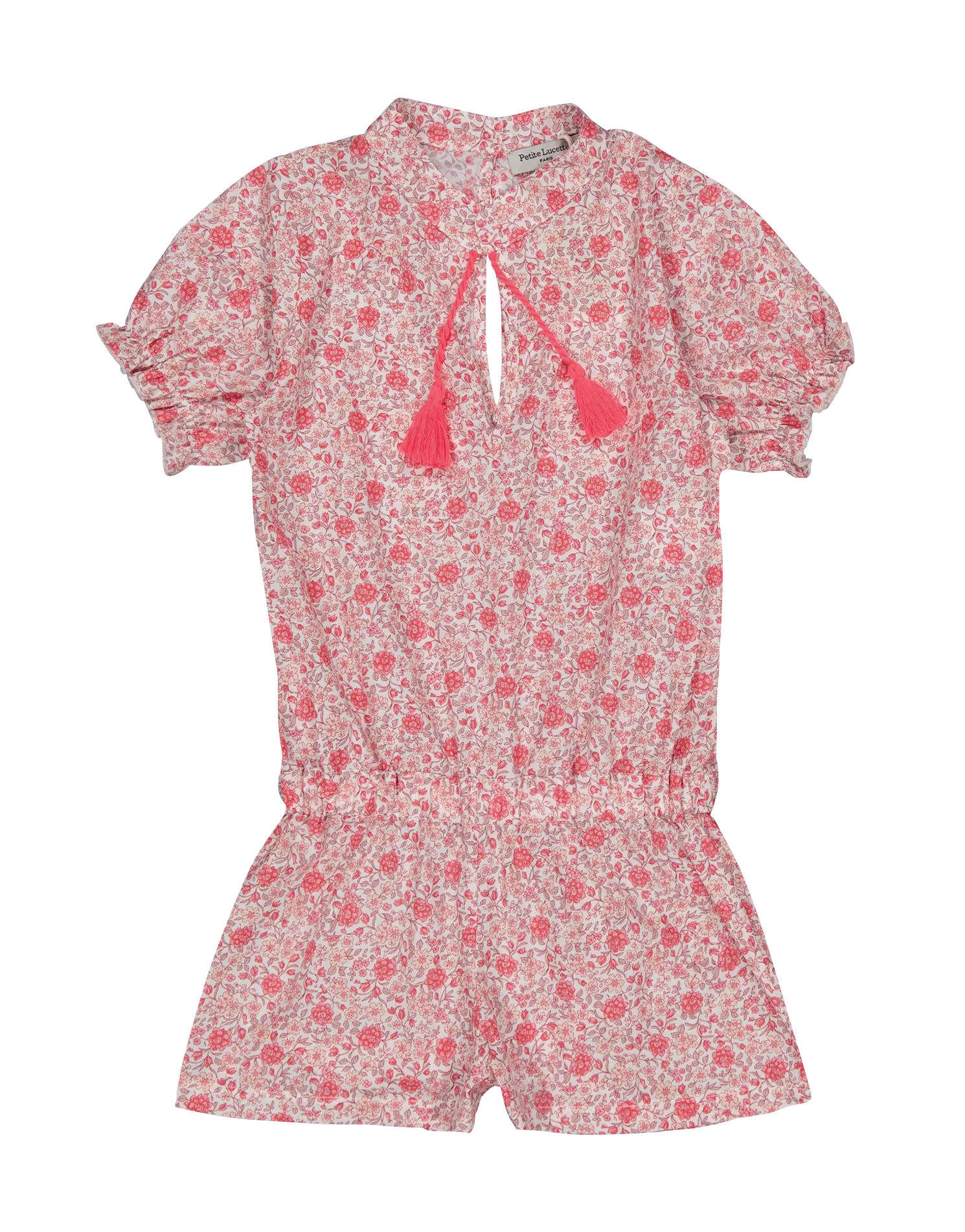 Combi-short imprimée en coton bio Rose STEPHANIE