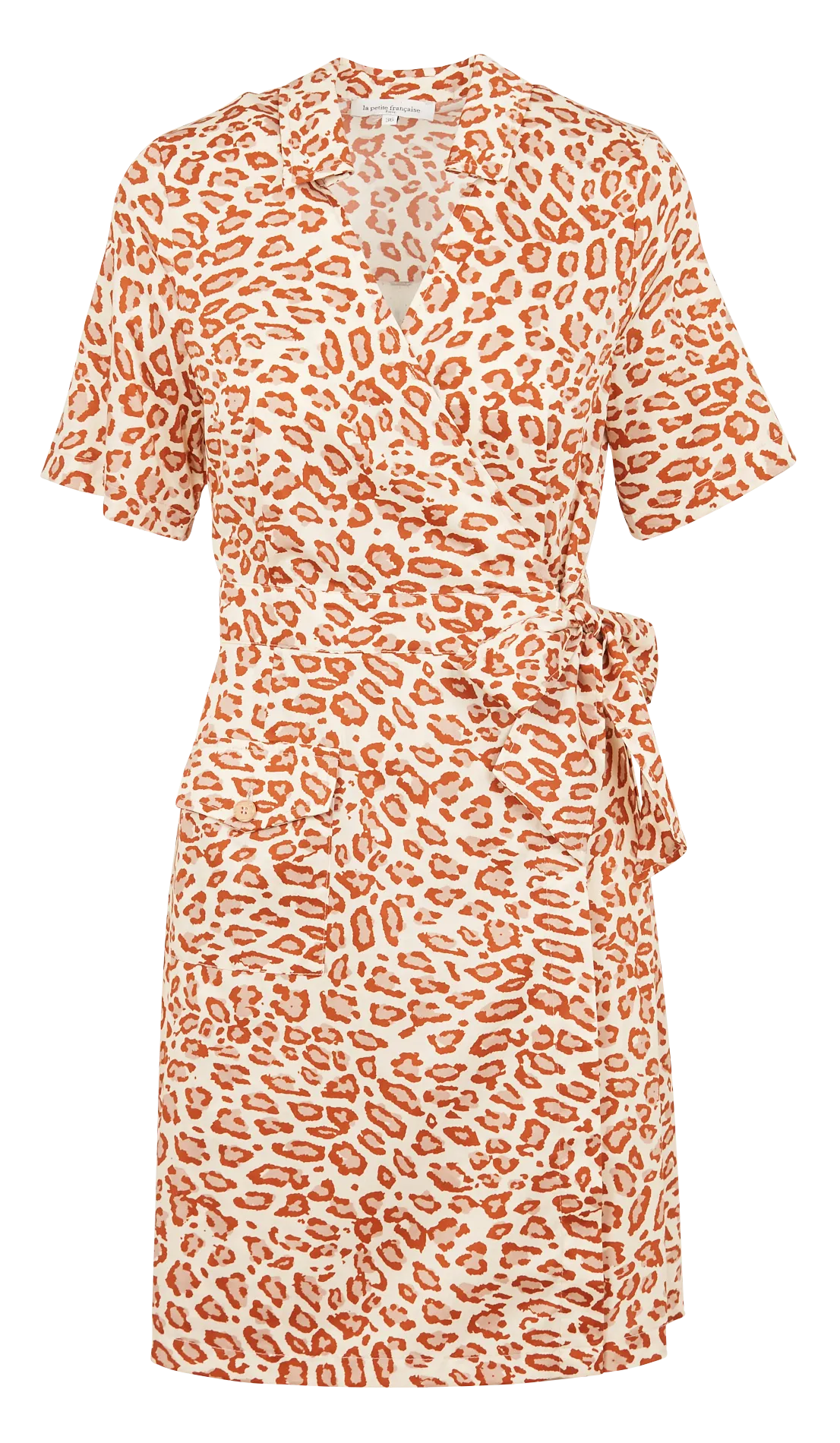 Robe portefeuille imprimée en coton Multicolore REDUITE