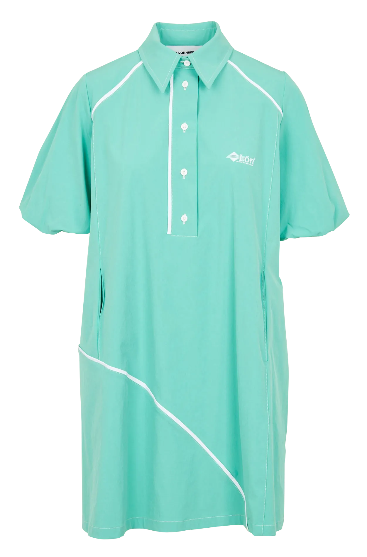 Robe courte col classique Vert AYDI