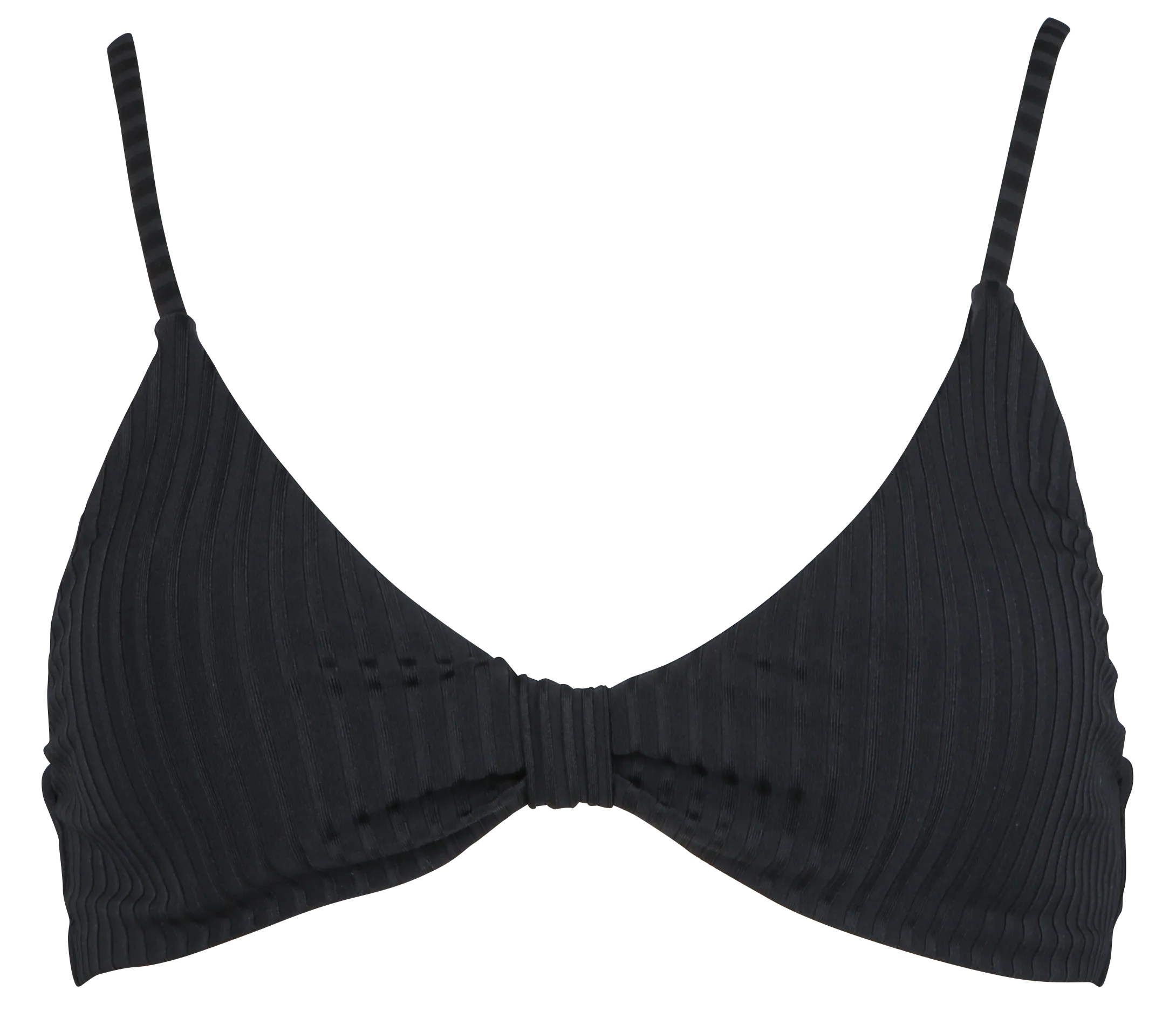 Haut de maillot de bain côtelé Noir BIB