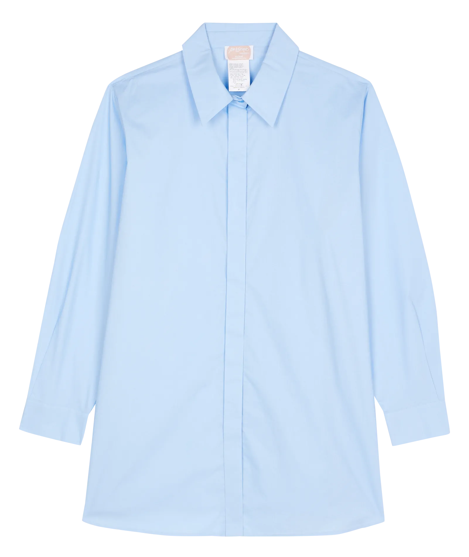 Chemise en coton Bleu FULVIA