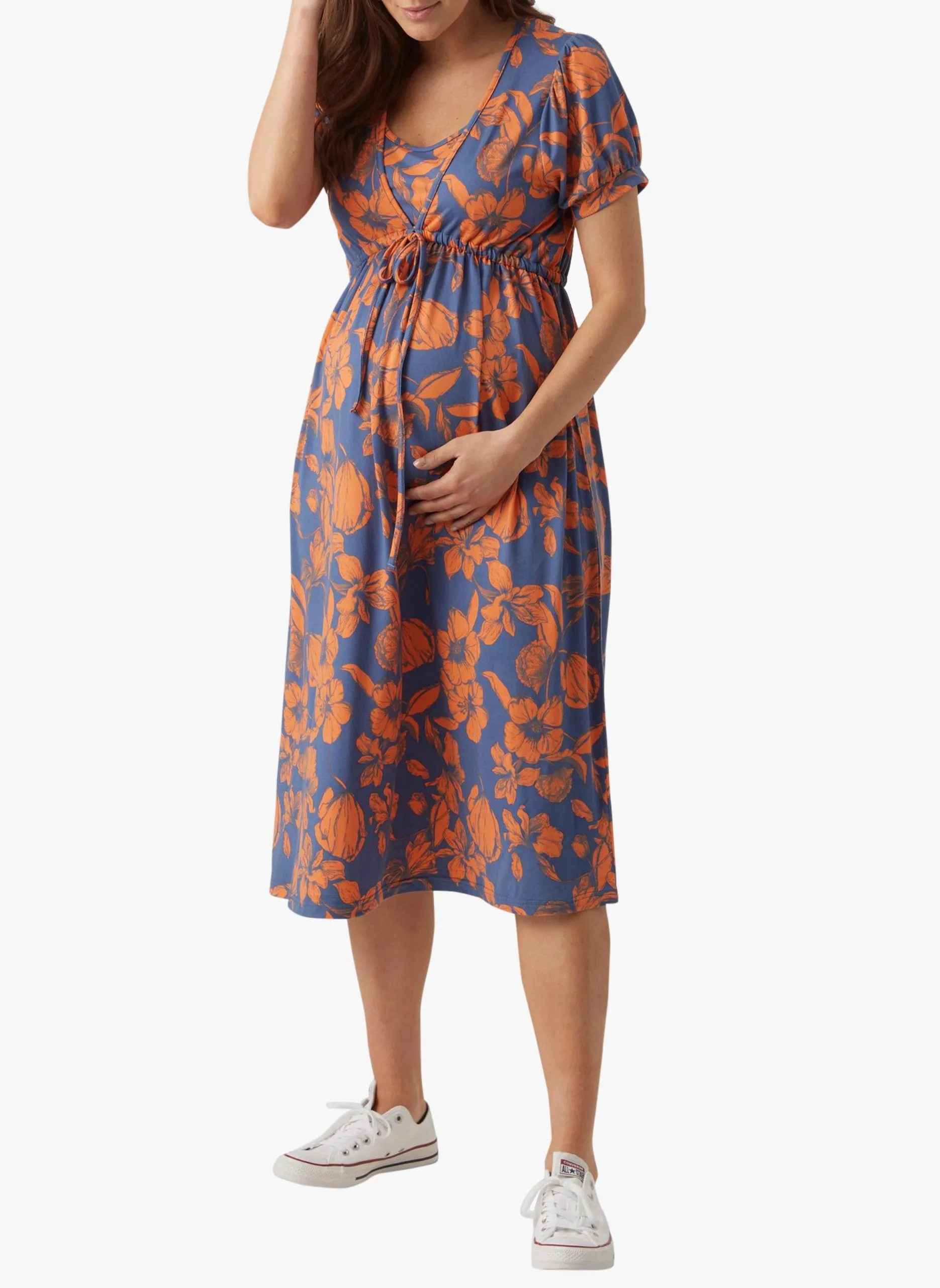 Robe de grossesse et d'allaitement imprimée Multicolore EBBIE
