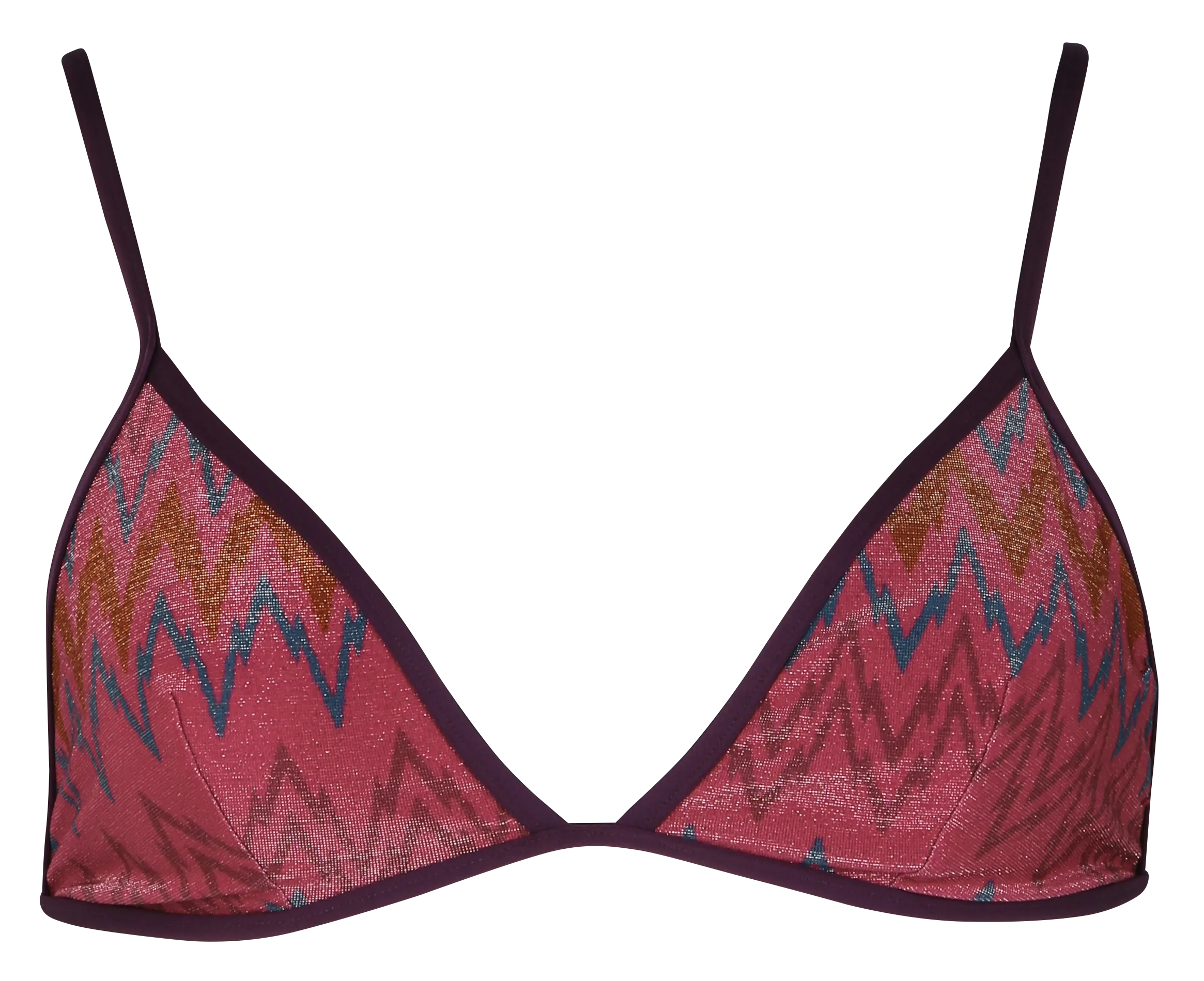 Haut de bikini triangle métallisé Multicolore RICHIE