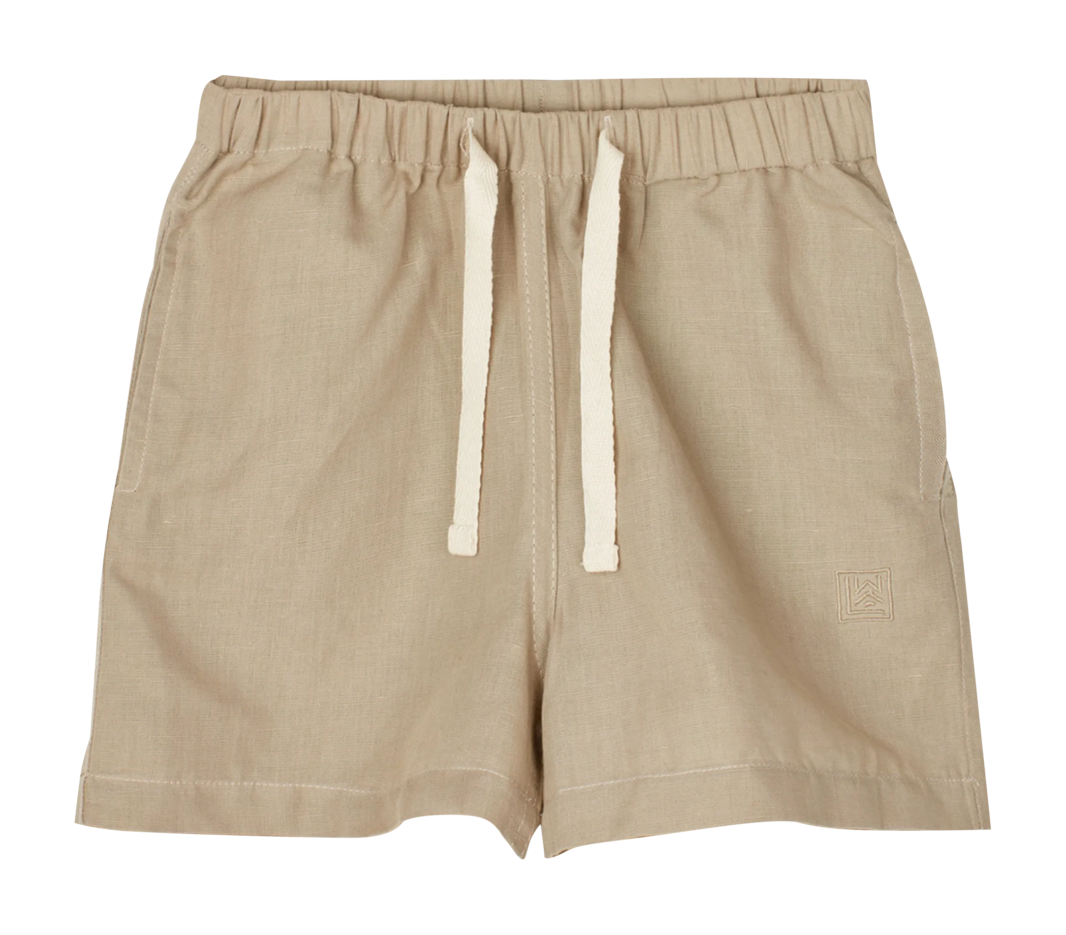 Short en lin et en coton mélangés Beige MADISON