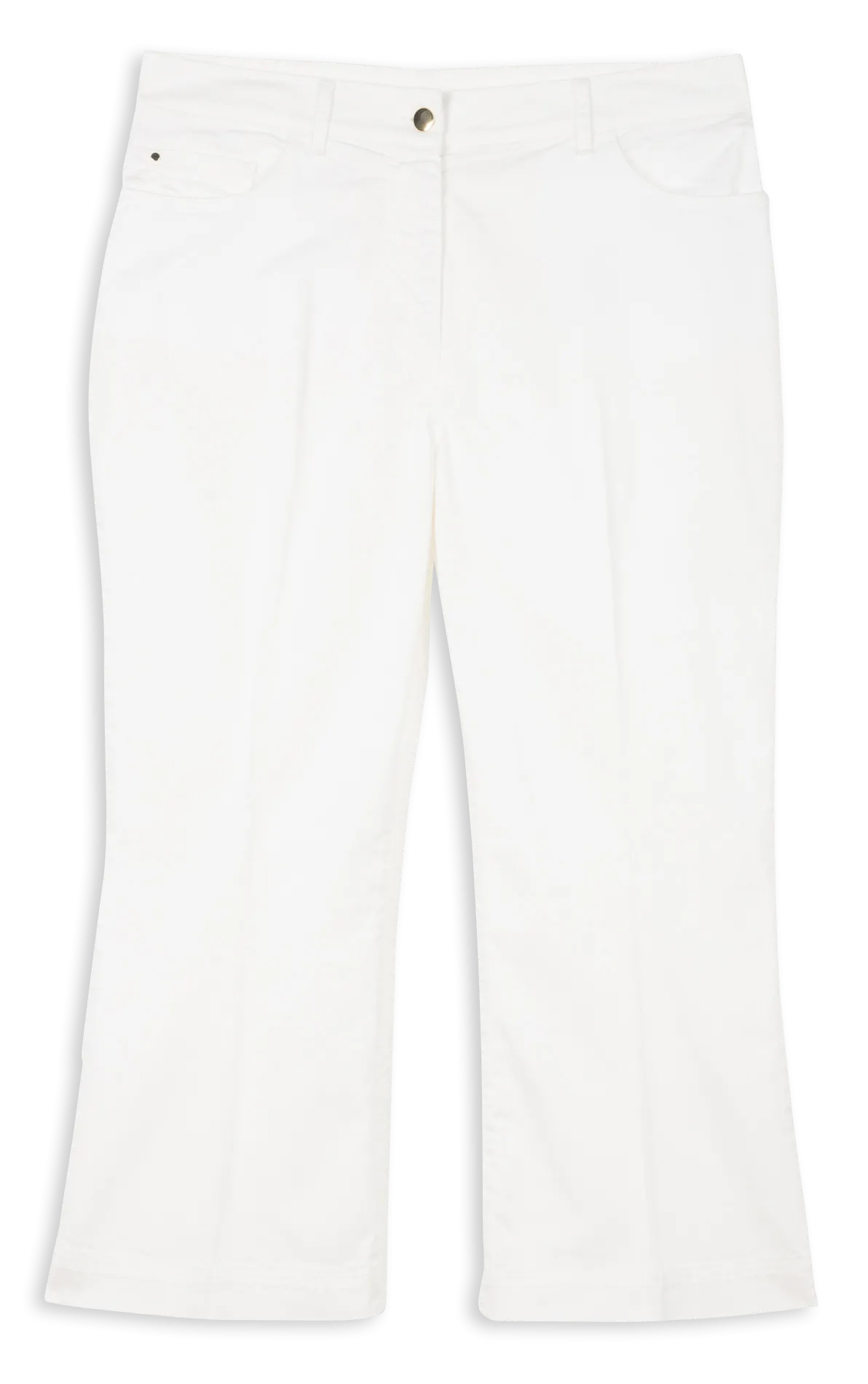 Pantalon droit en coton mélangé Blanc RAPALLO