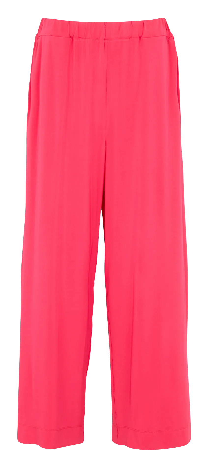 Pantalon large taille haute Rose EMILIA