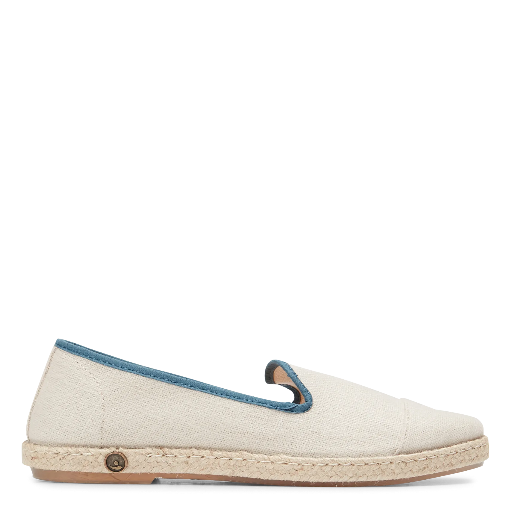 Espadrilles en lin à bout rond Blanc