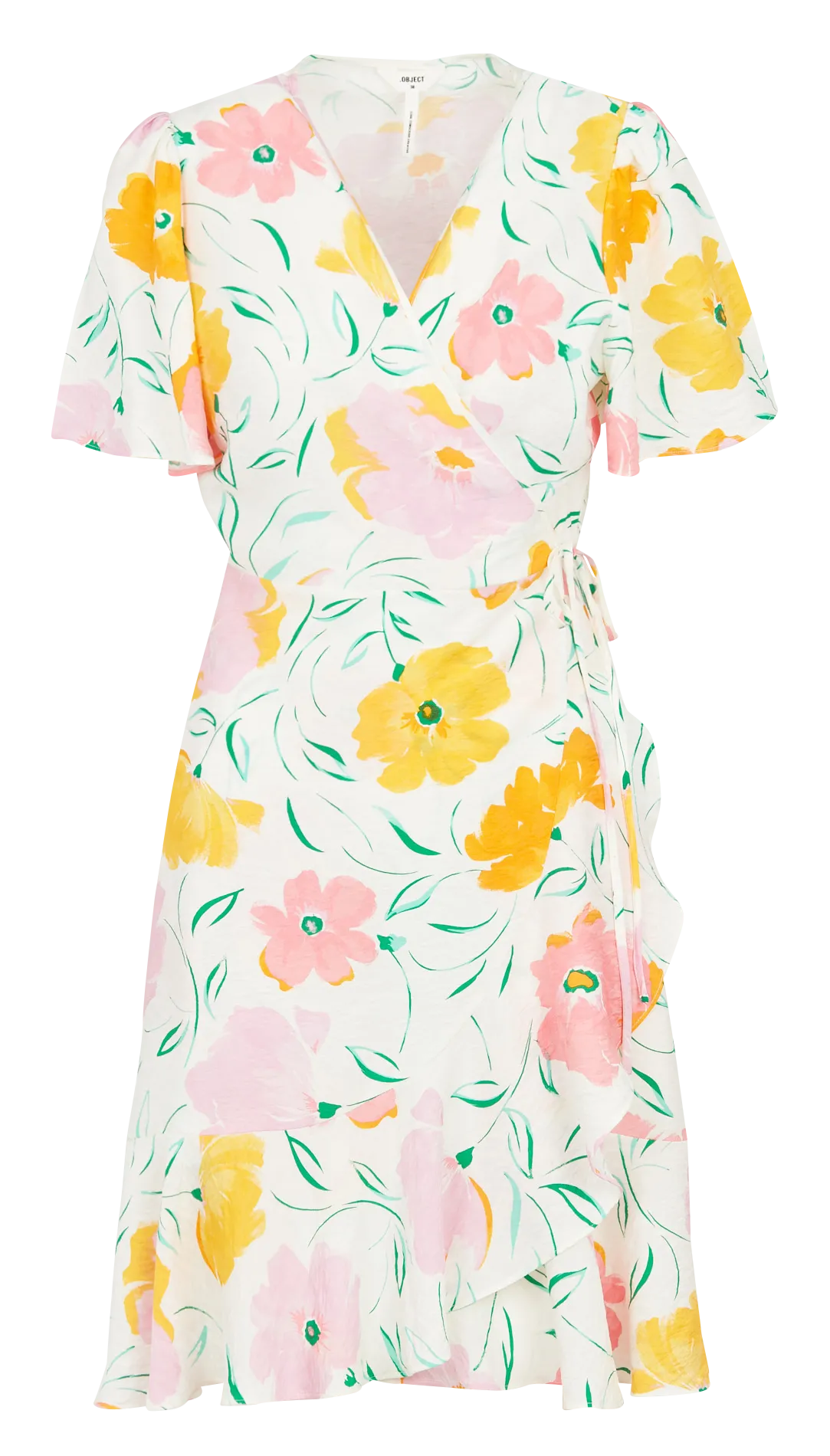 Robe courte portefeuille imprimée Multicolore HASINI