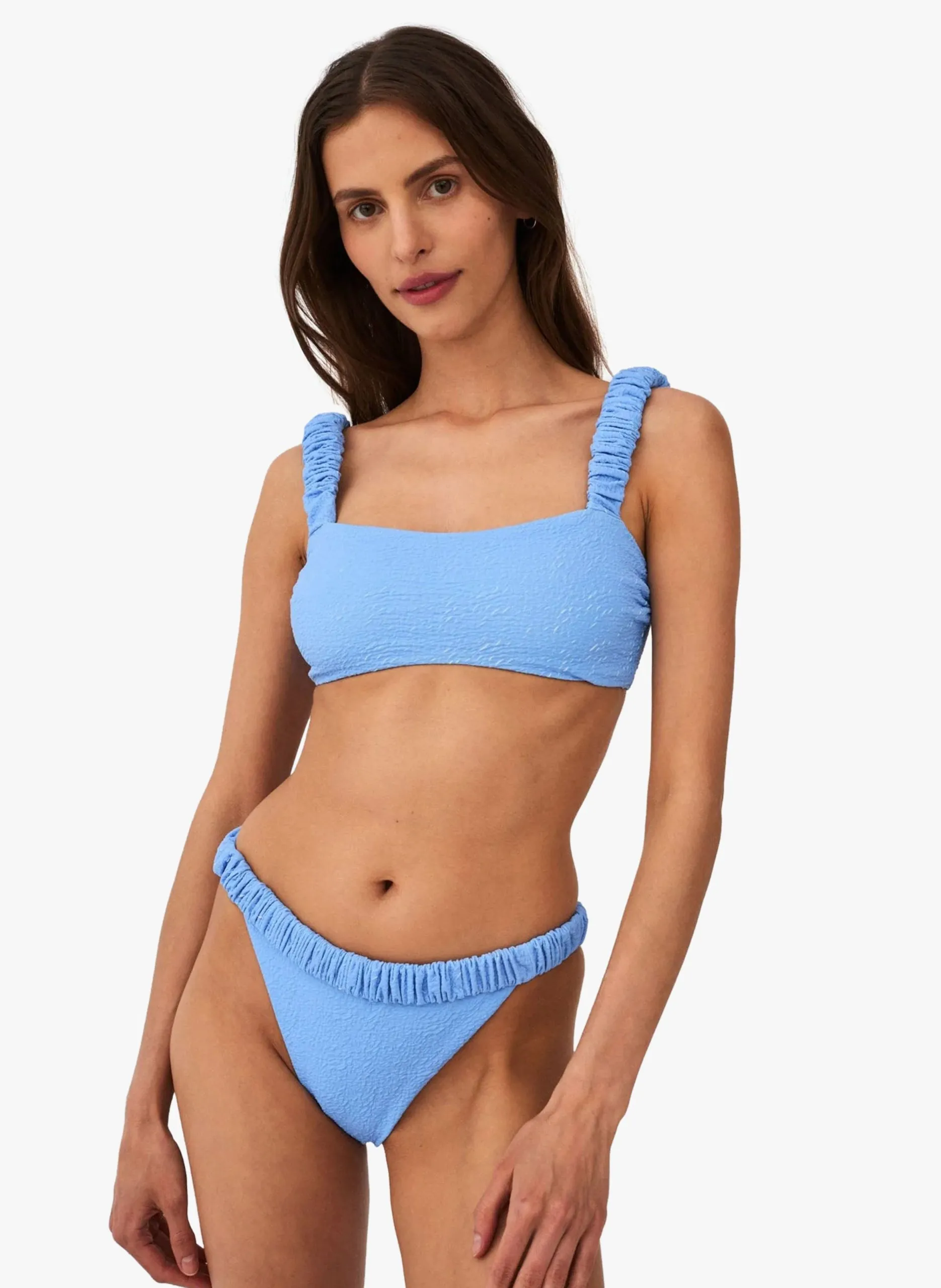 Haut de bikini texturé Bleu GOOD LUCK