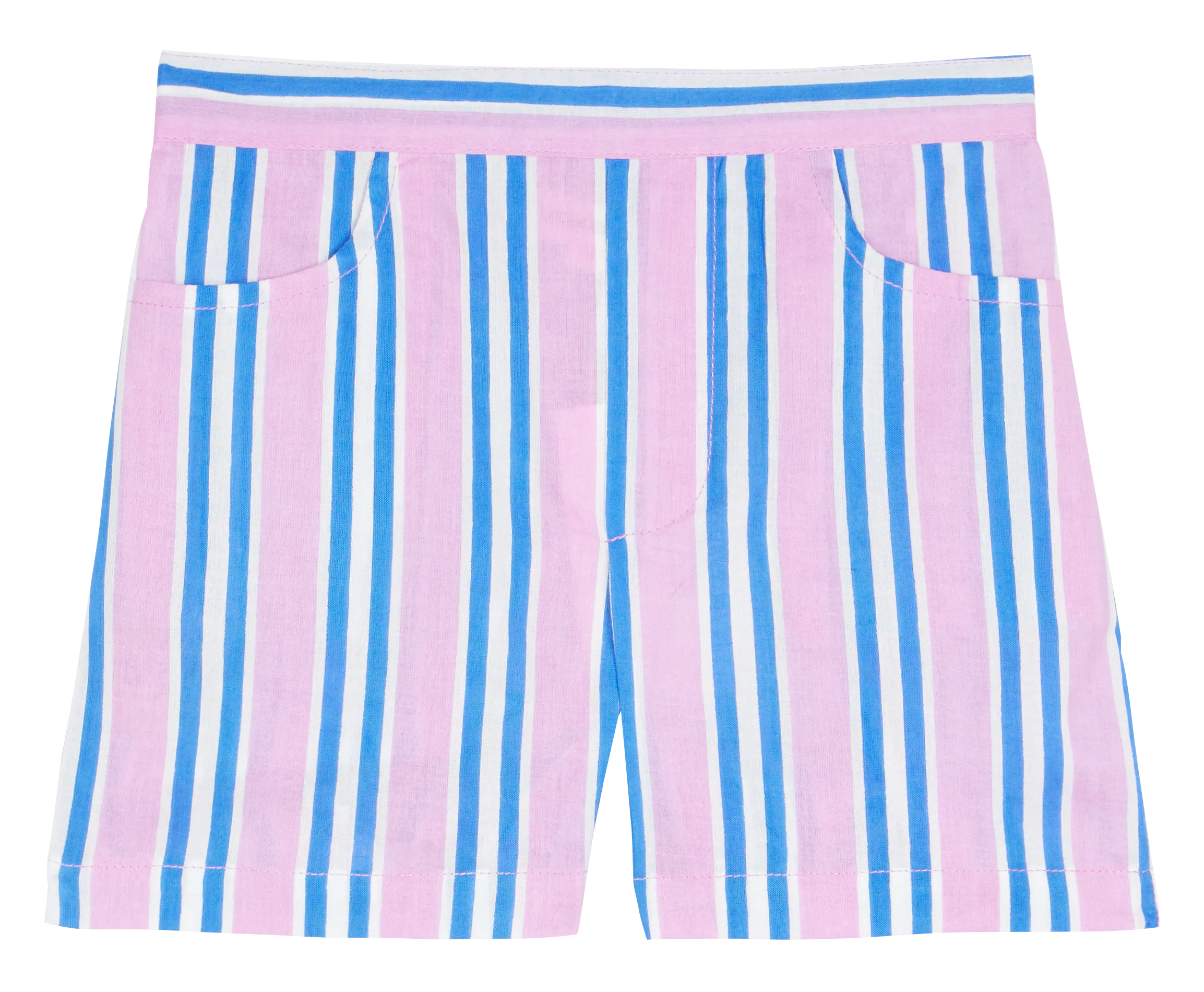 Short en coton à rayures Rose SHORT