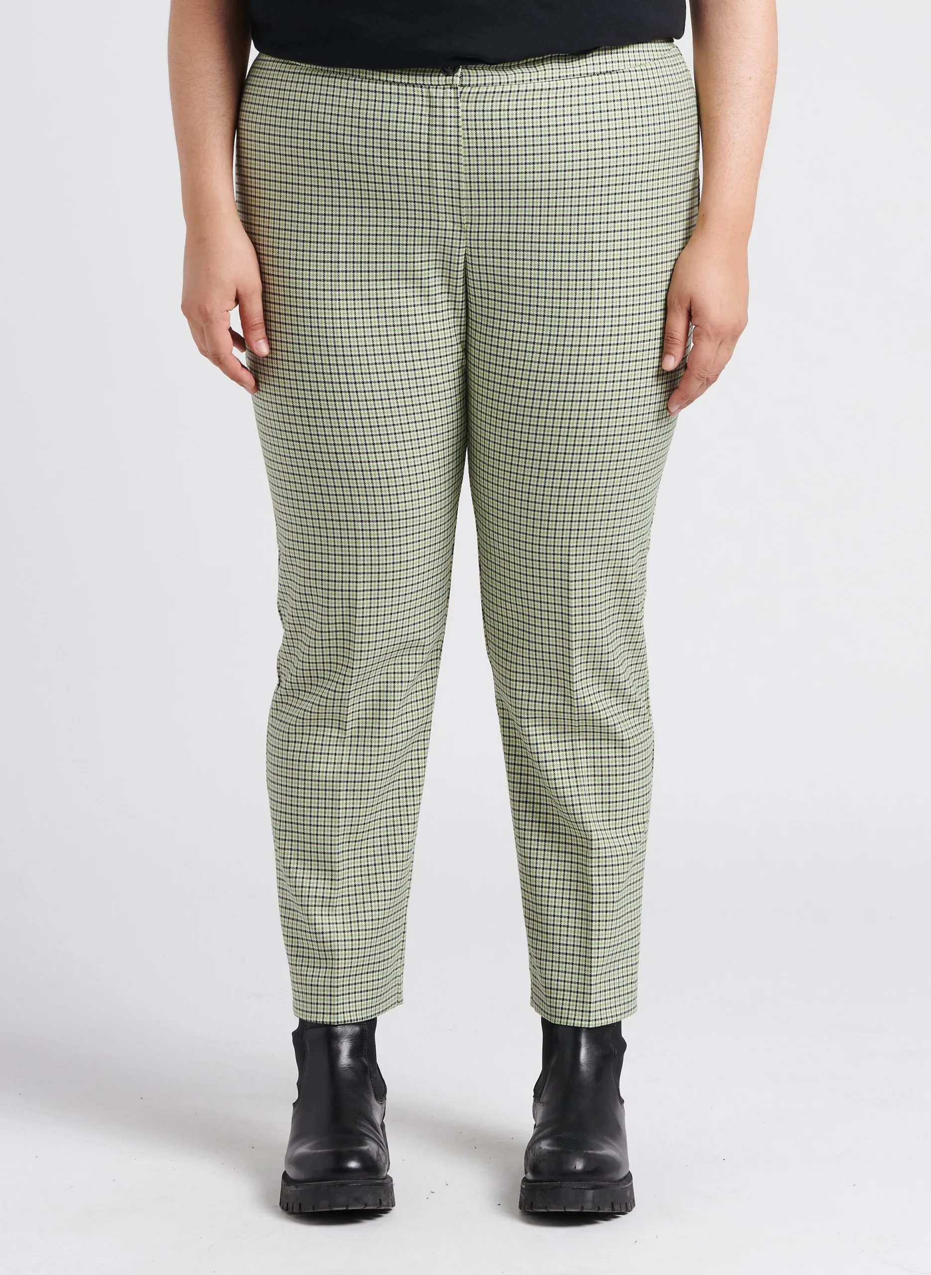 Pantalon droit à motif Vert RADAR