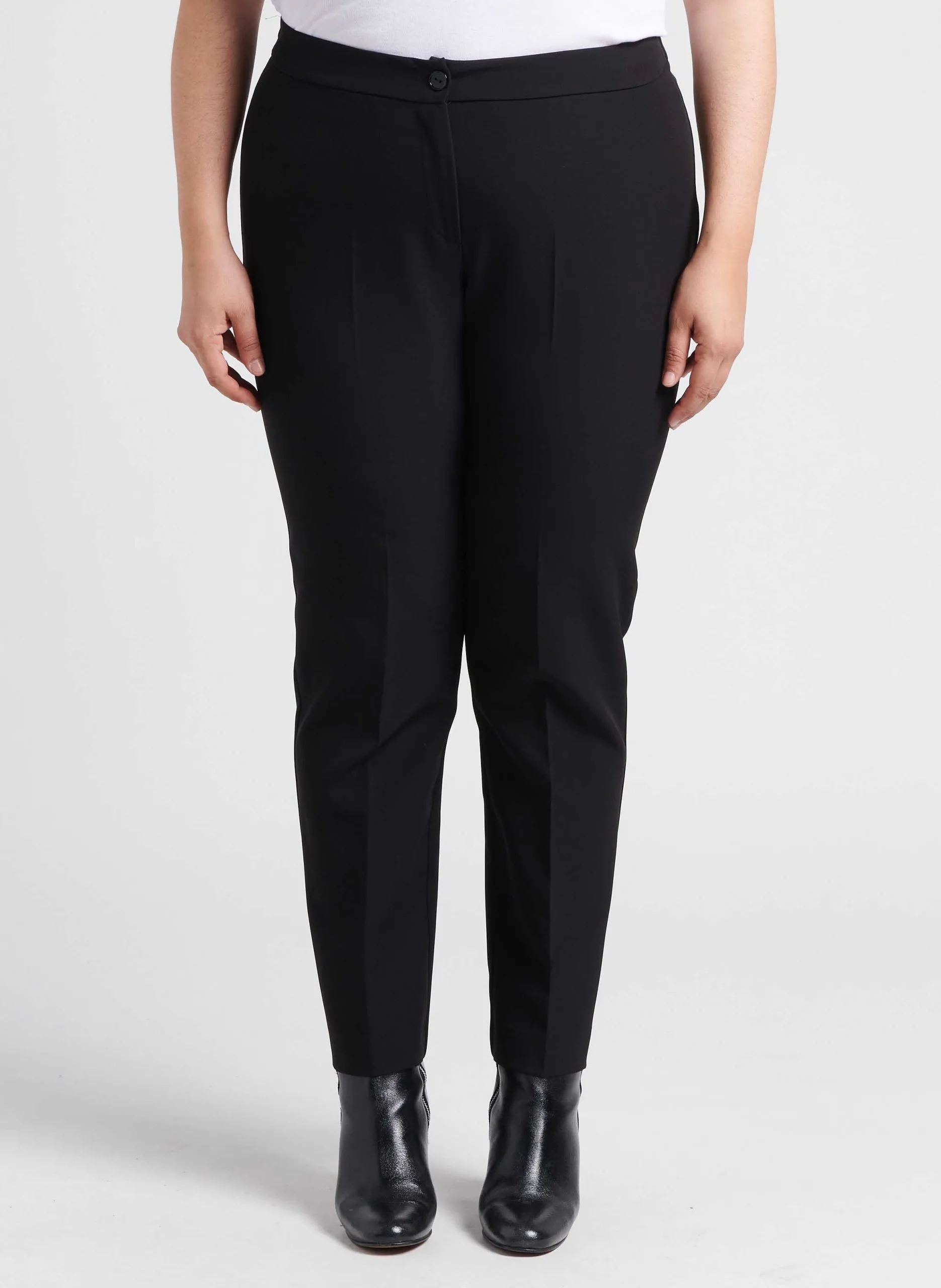 Pantalon à pinces taille haute Noir RARITA