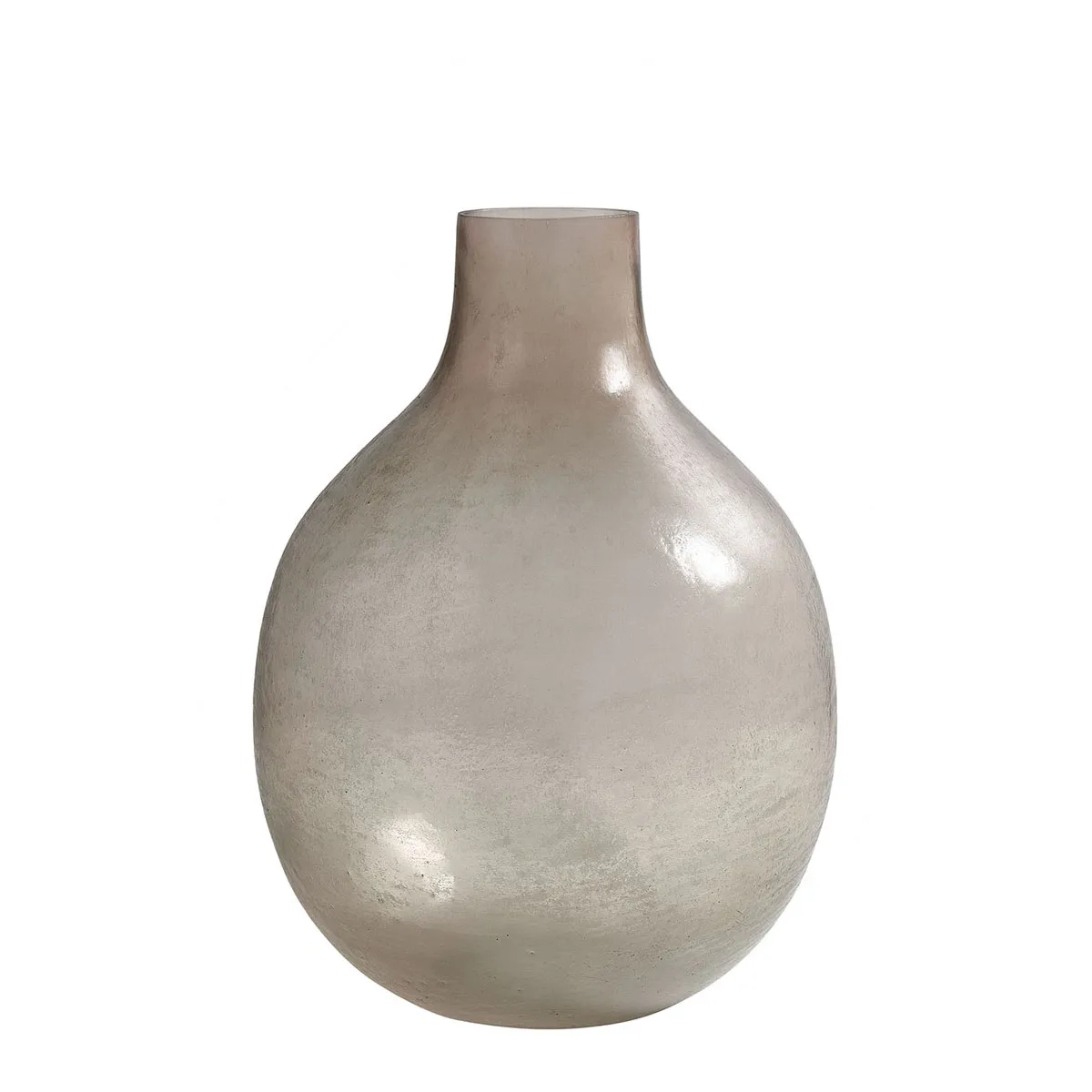 Vase bonbonne en verre mercurisé givré - petit modèle Rose JEANNE