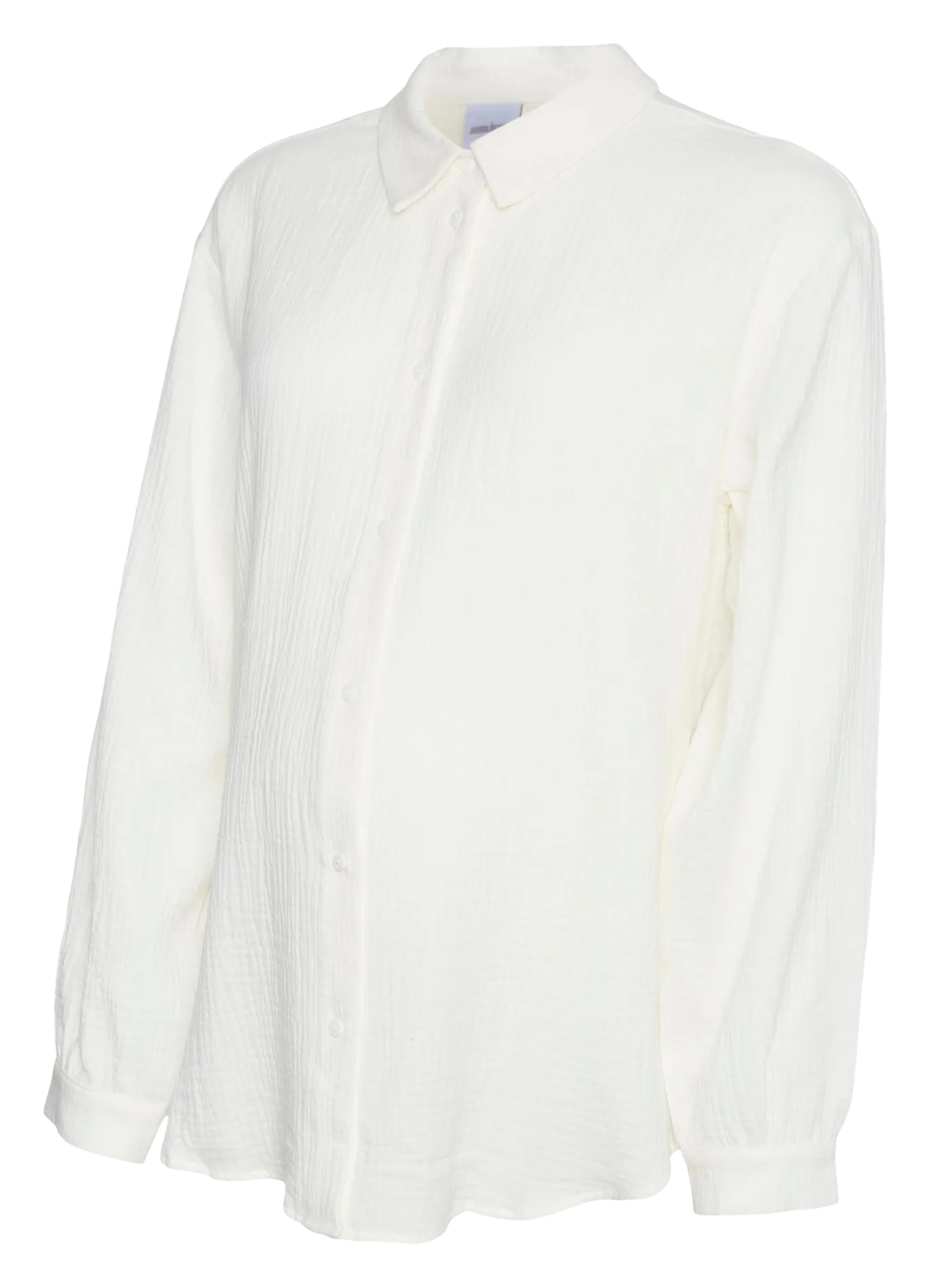 Chemise droite en coton texturé Multicolore JUANA