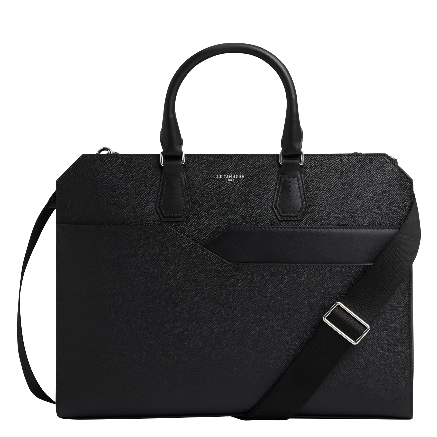 Porte-documents en cuir Noir GASTON