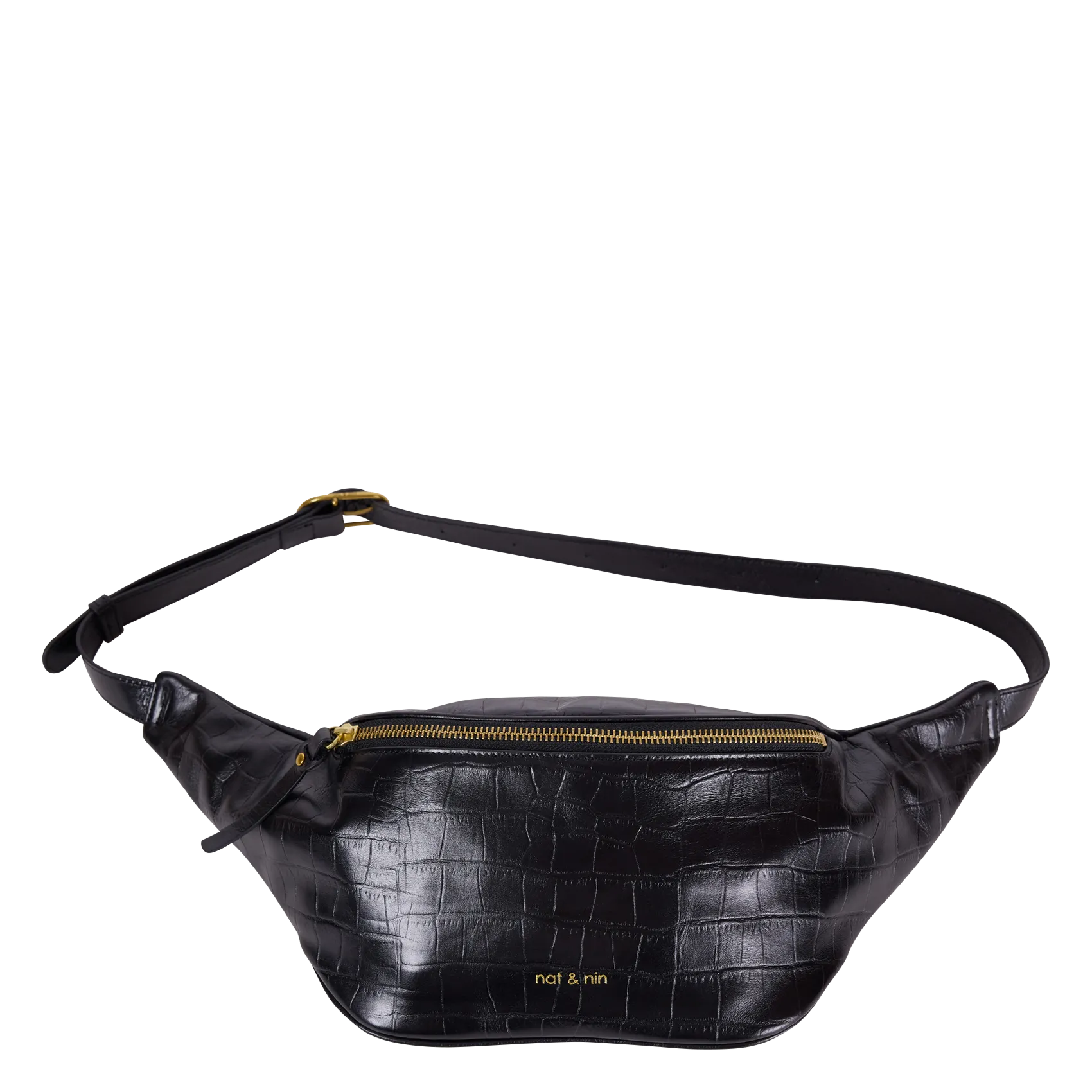 Sac banane en cuir Noir TRACY
