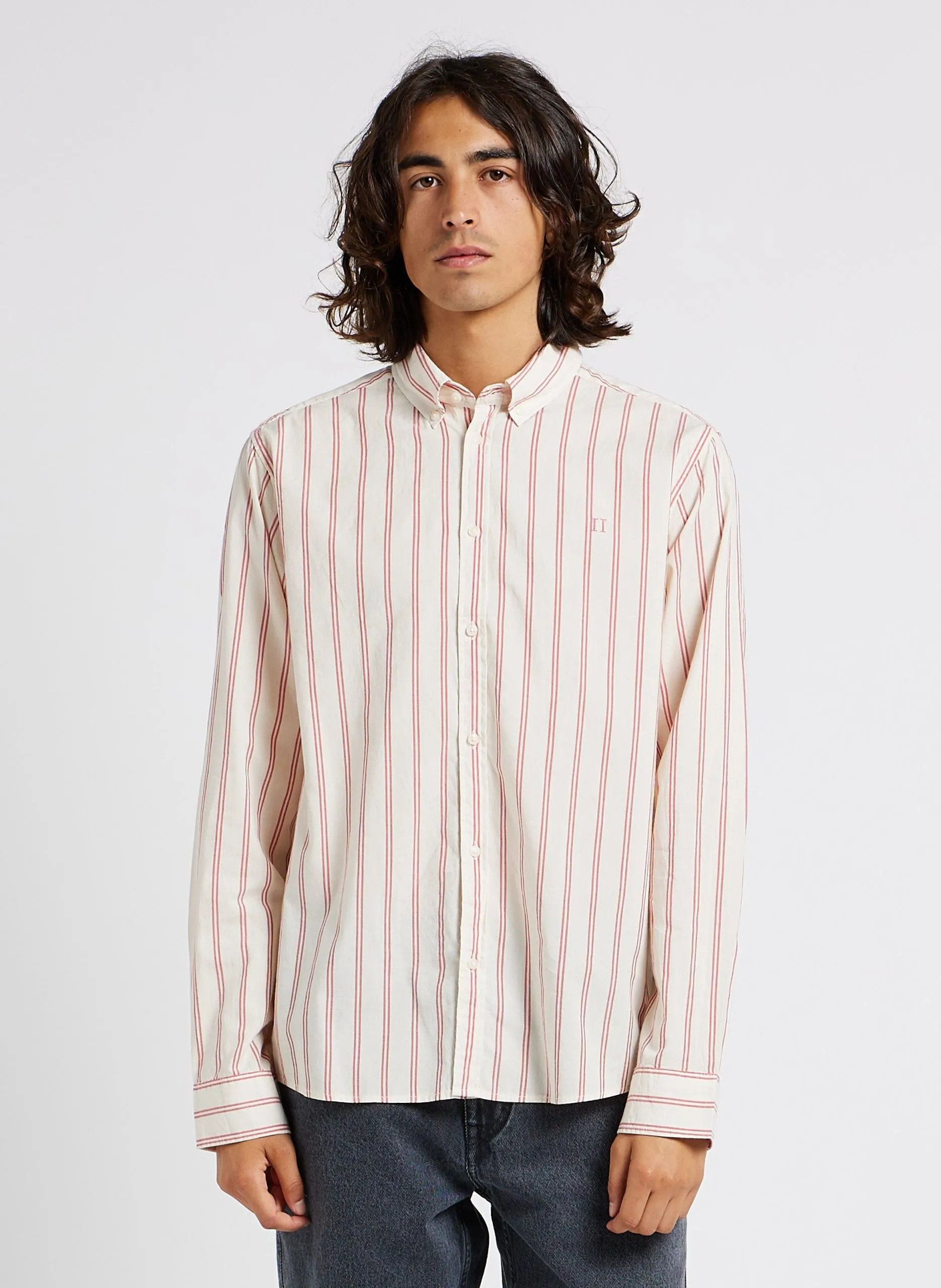 Chemise col américain en coton Multicolore KRISTIAN