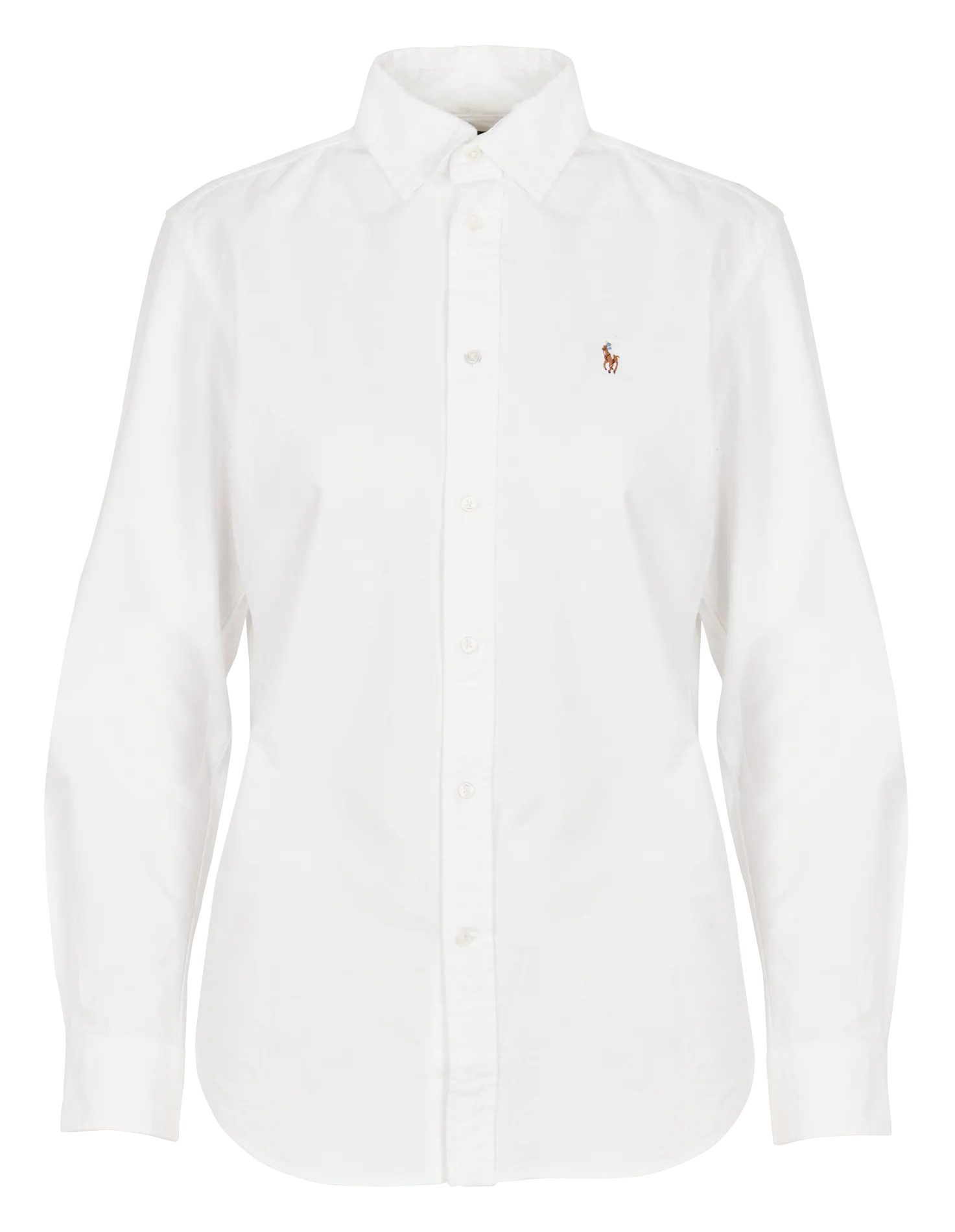 Chemise col classique rayée en coton Blanc