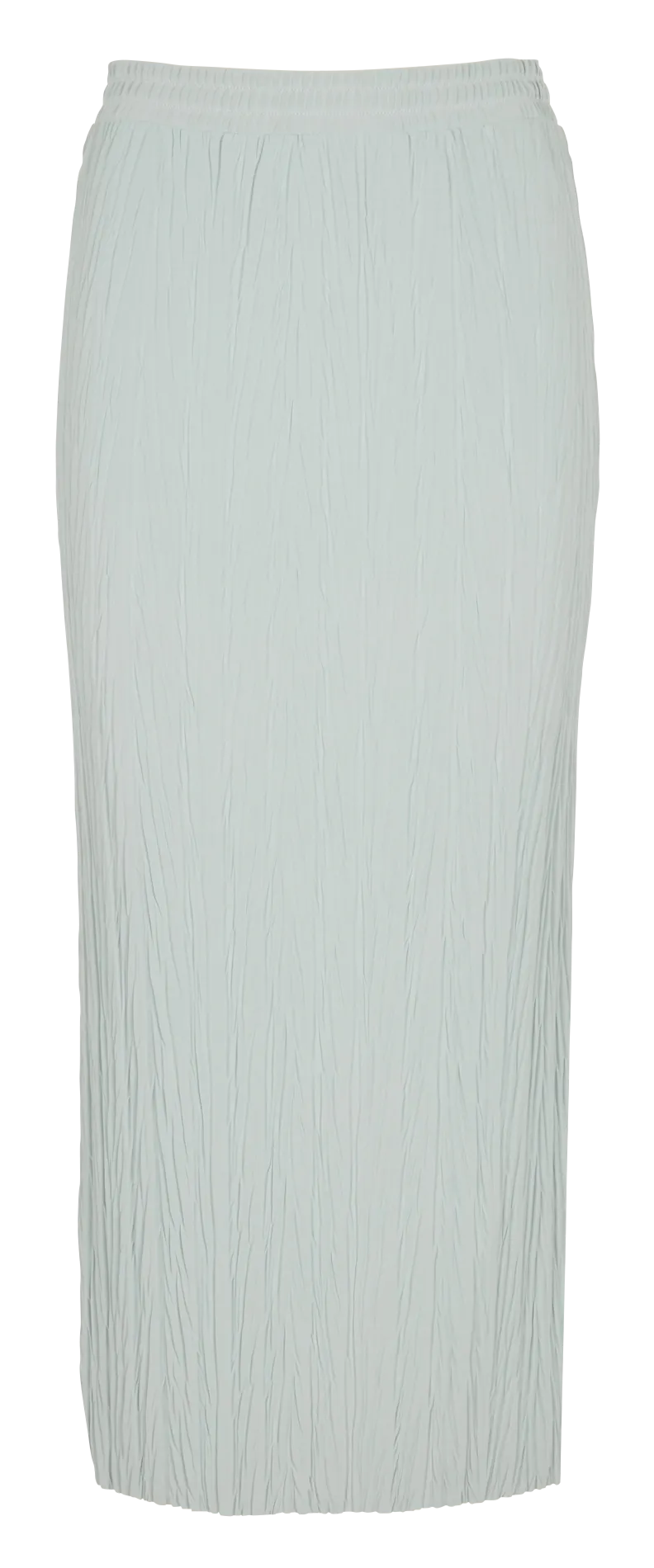 Jupe midi droite texturée Vert CARNIA