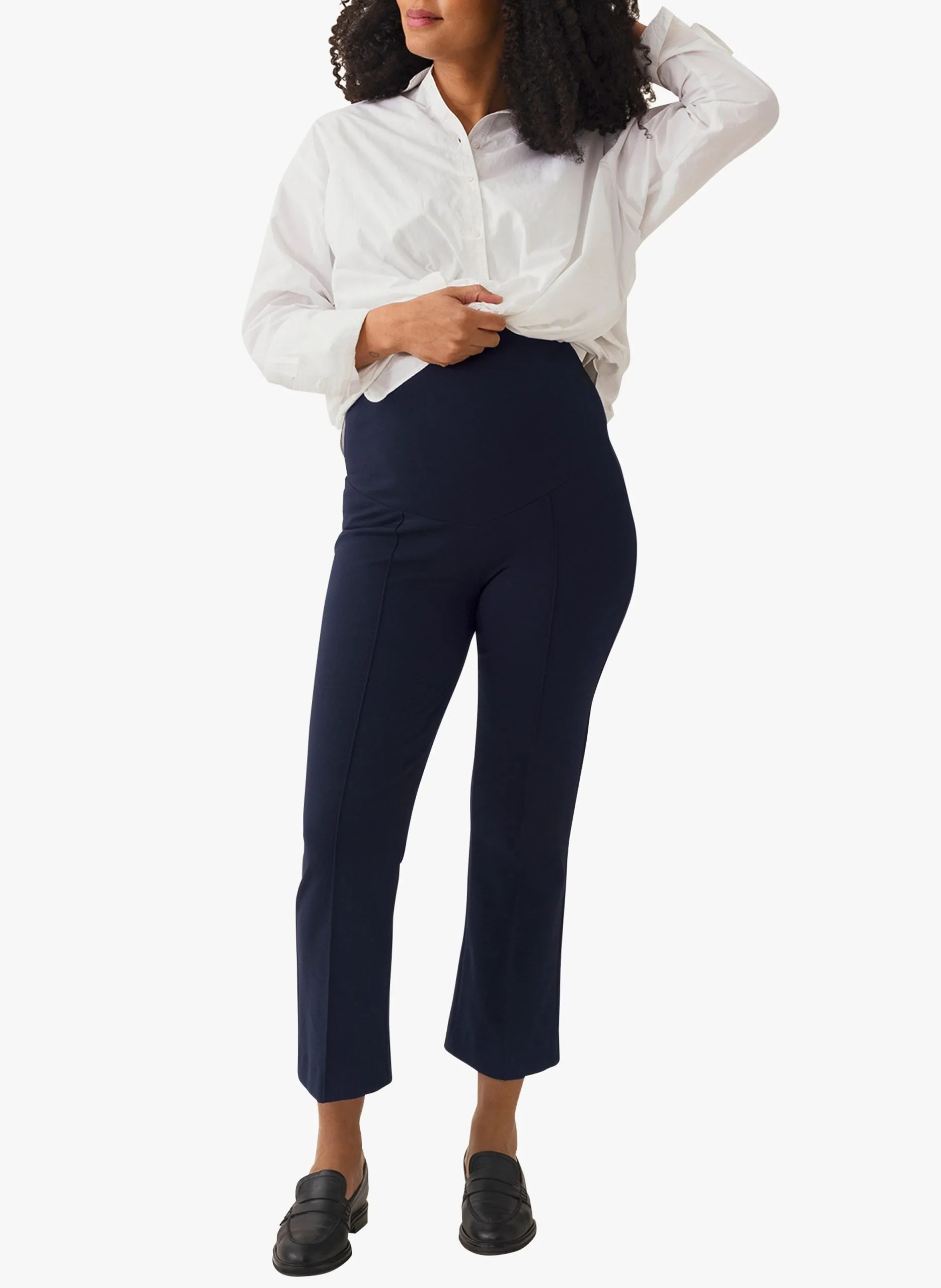 Pantalon de grossesse droit Bleu