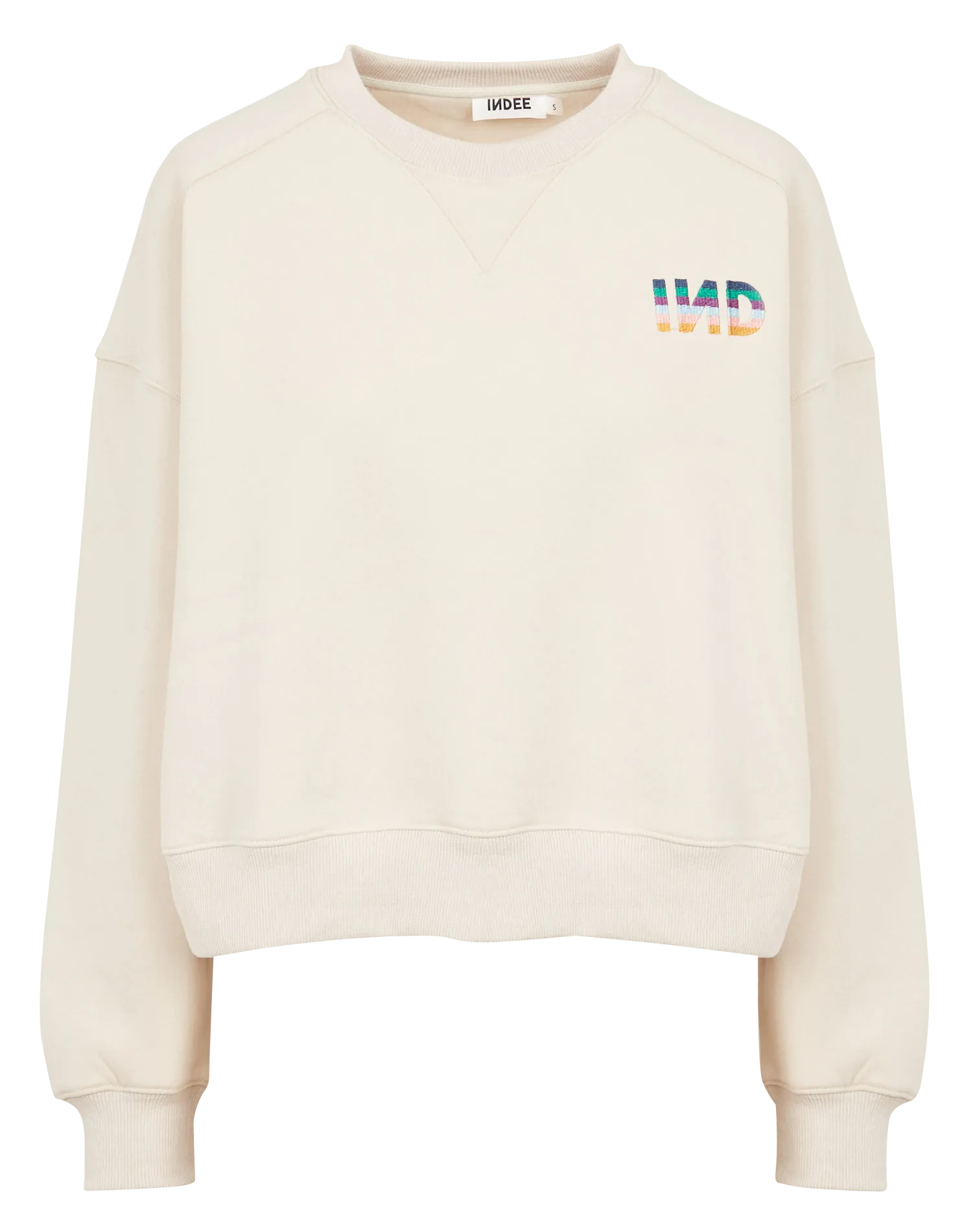 Pull col rond en coton mélangé Blanc Opodo