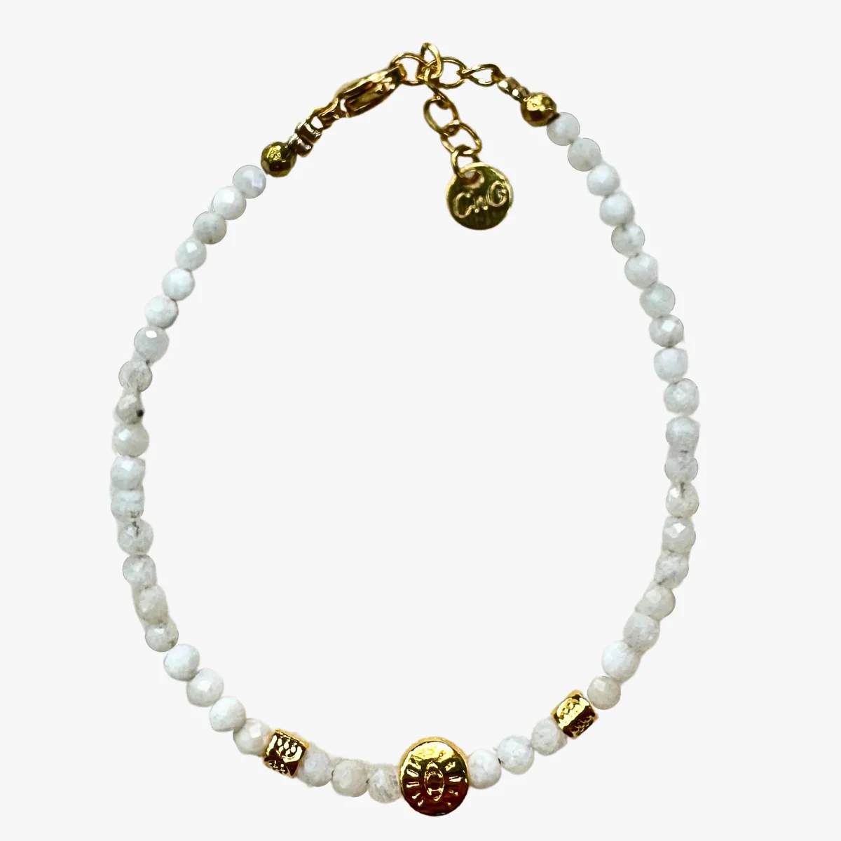 Bracelet pierre de lune Bleu VIC