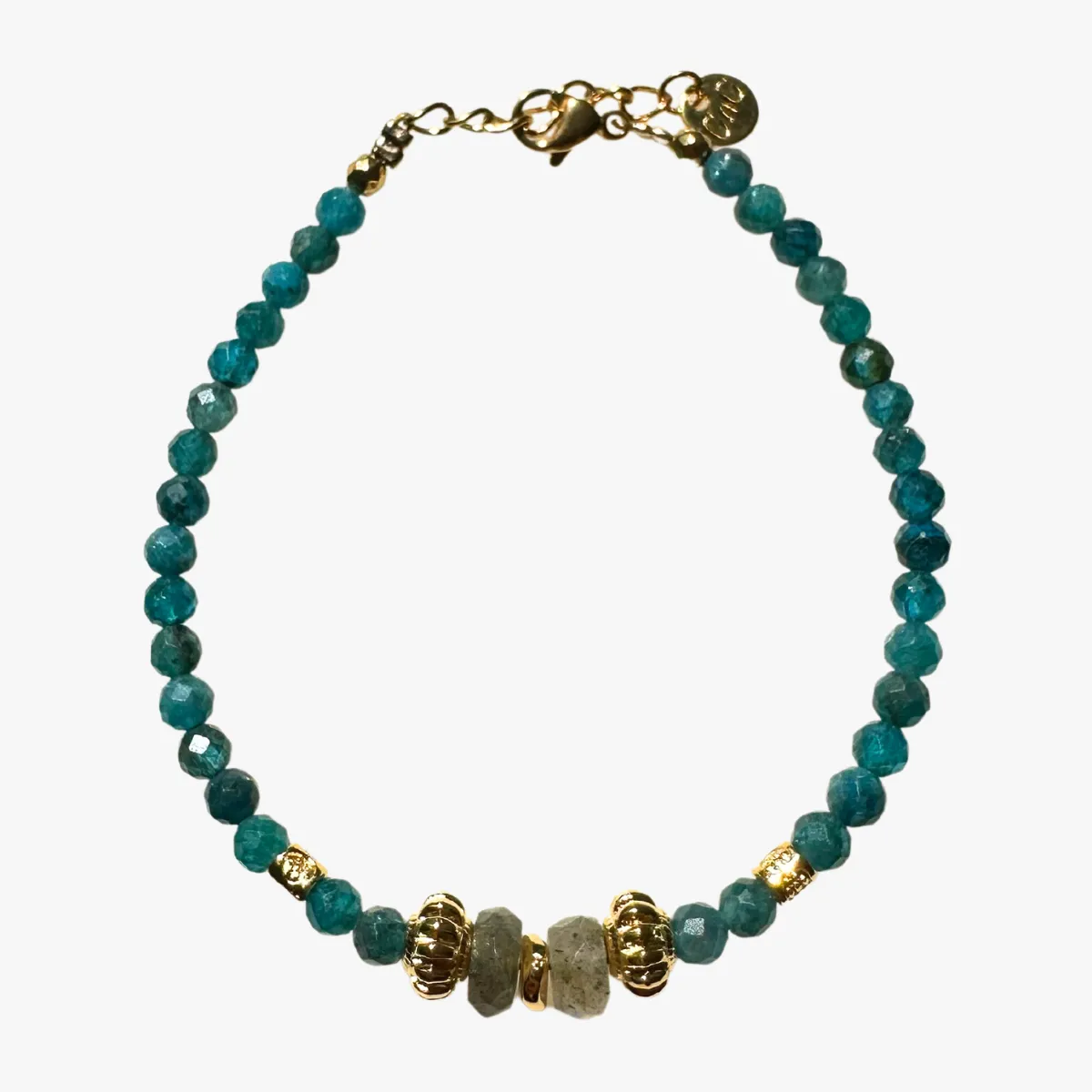Bracelet apatite et labradorite Vert AINA