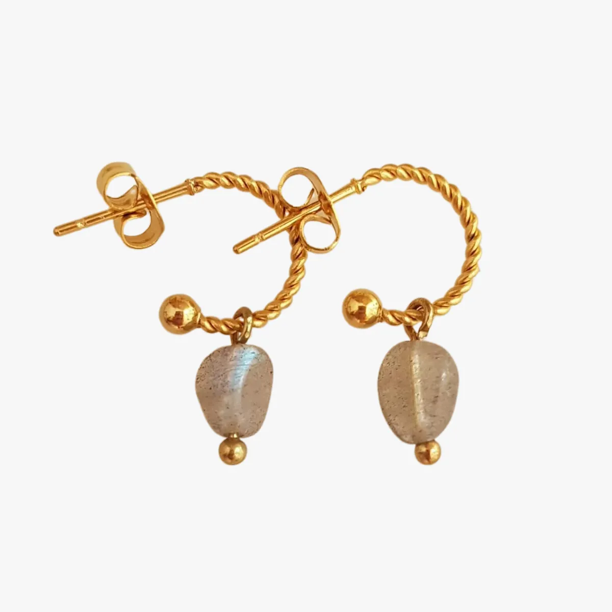 Boucles d'oreilles labradorite Bleu FAME