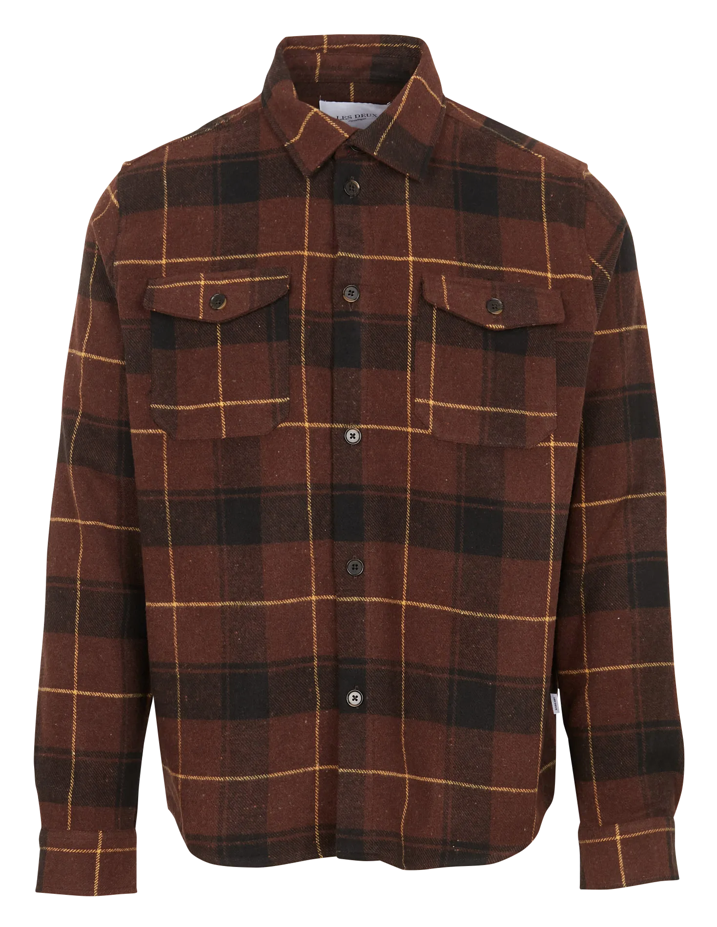 Chemise col classique en coton mélangé Multicolore LENNON