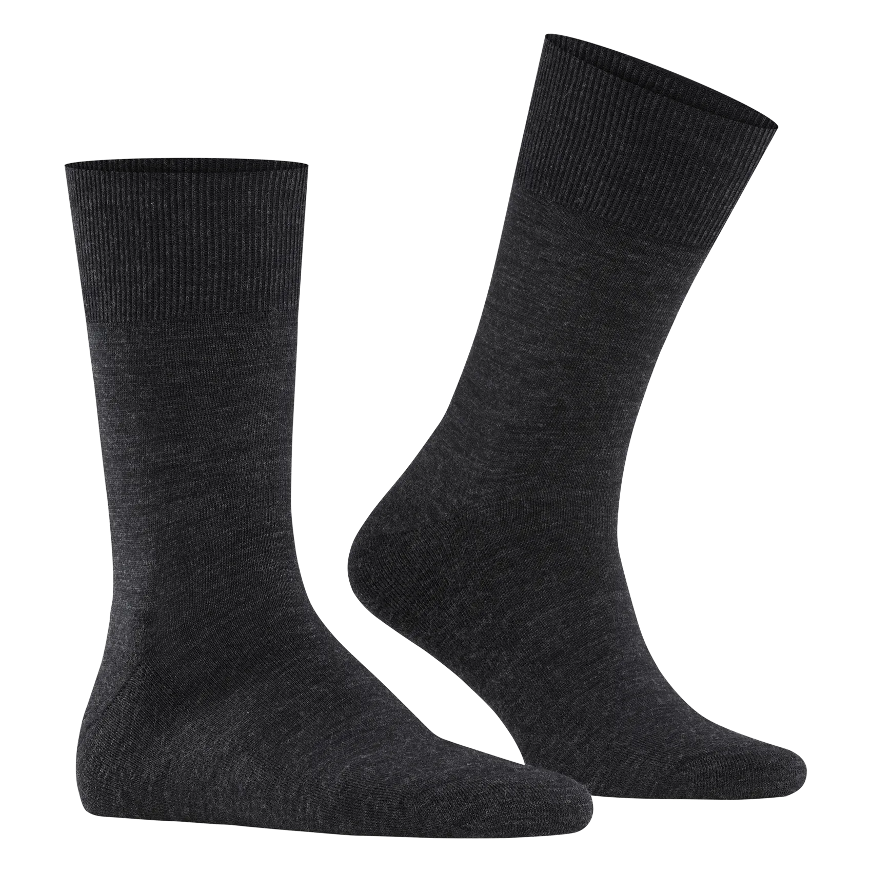 Chaussettes hautes en laine vierge mélangée Gris