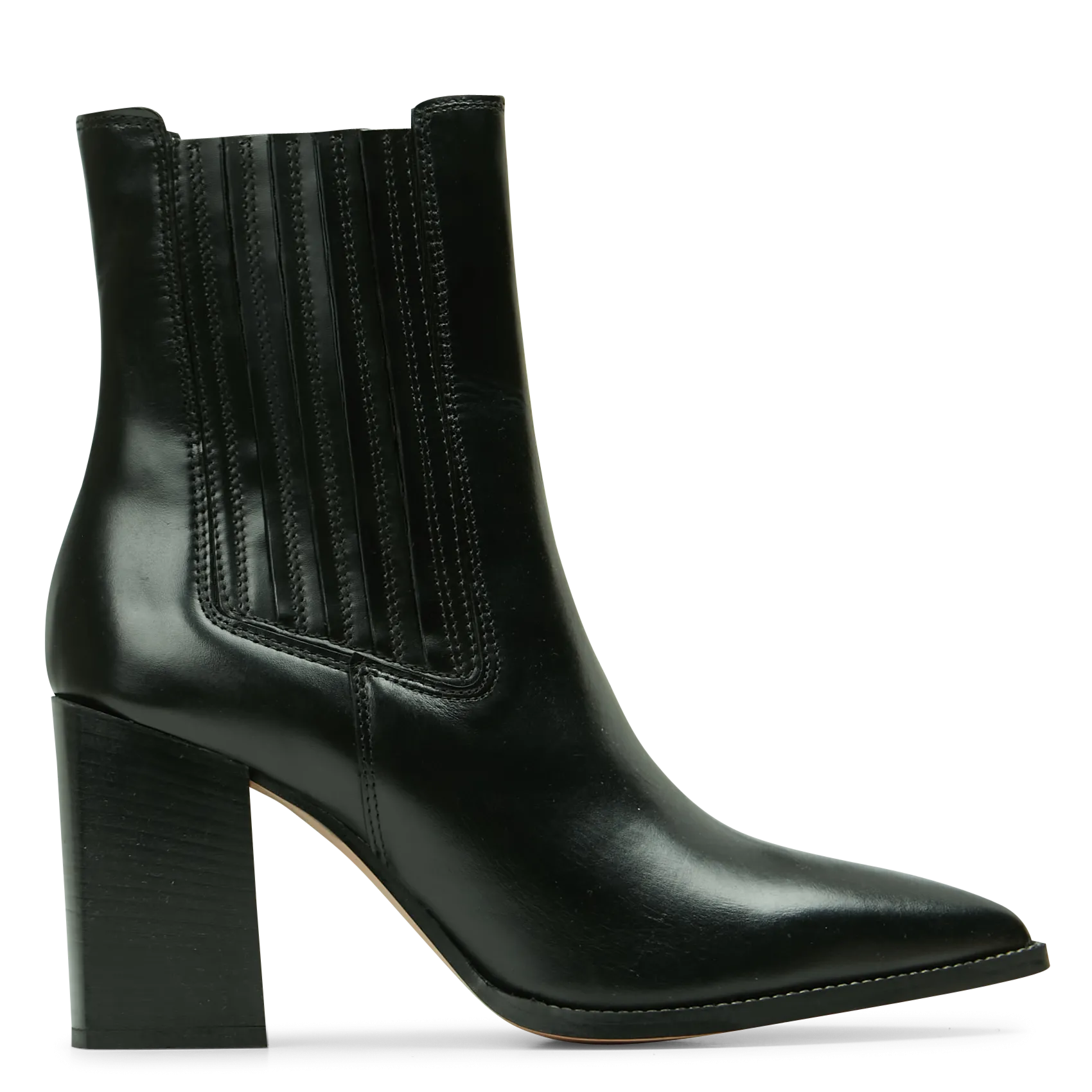 Bottines en cuir Noir PERLINE