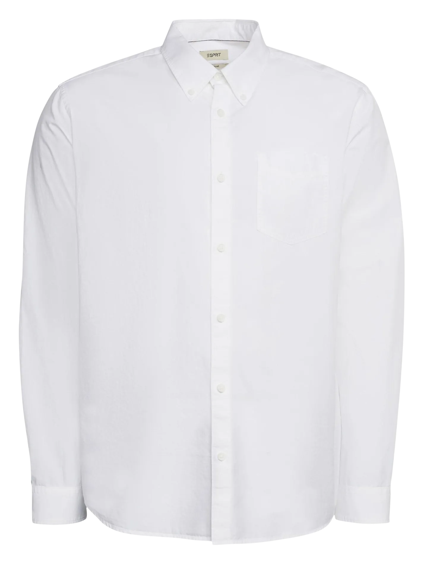 Chemise regular-fit à col américain en coton Blanc