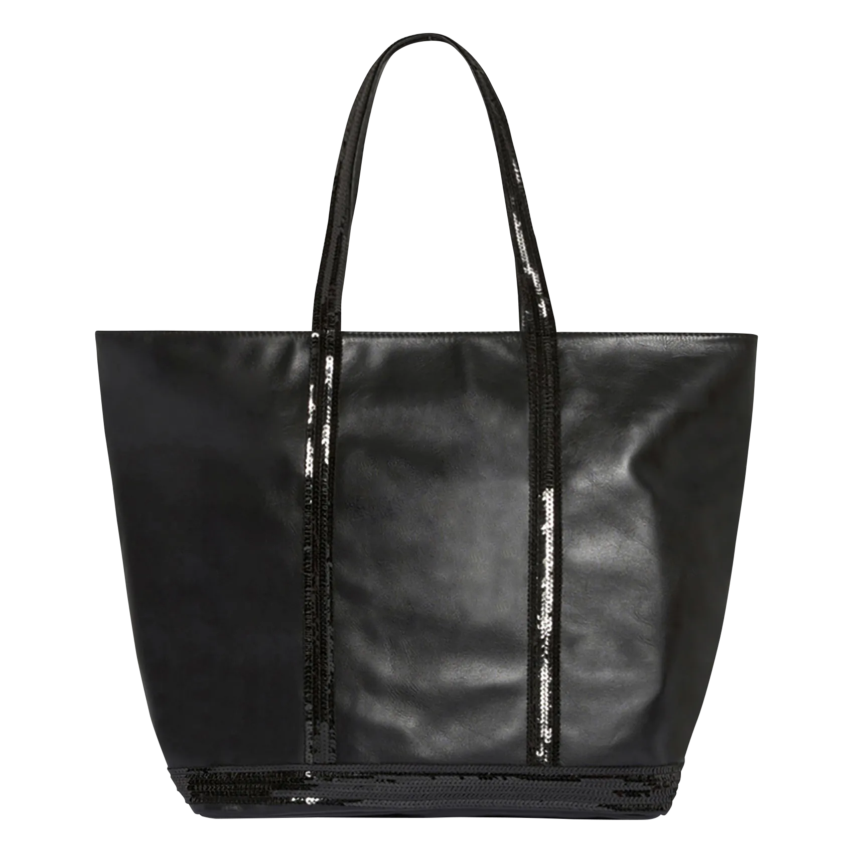 Cabas L en cuir de vachette Noir CABAS L