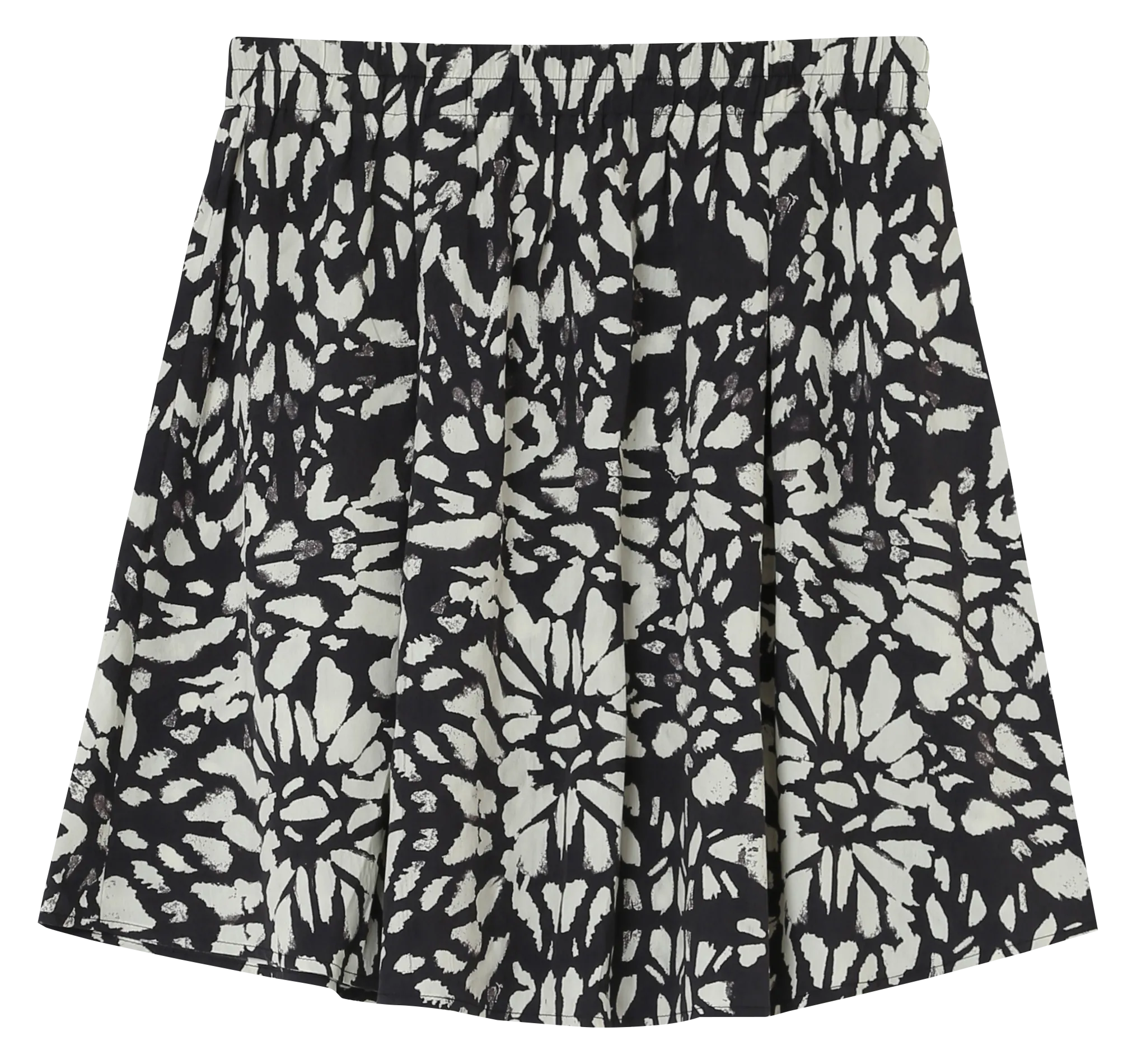 Jupe courte imprimée Noir LAVA