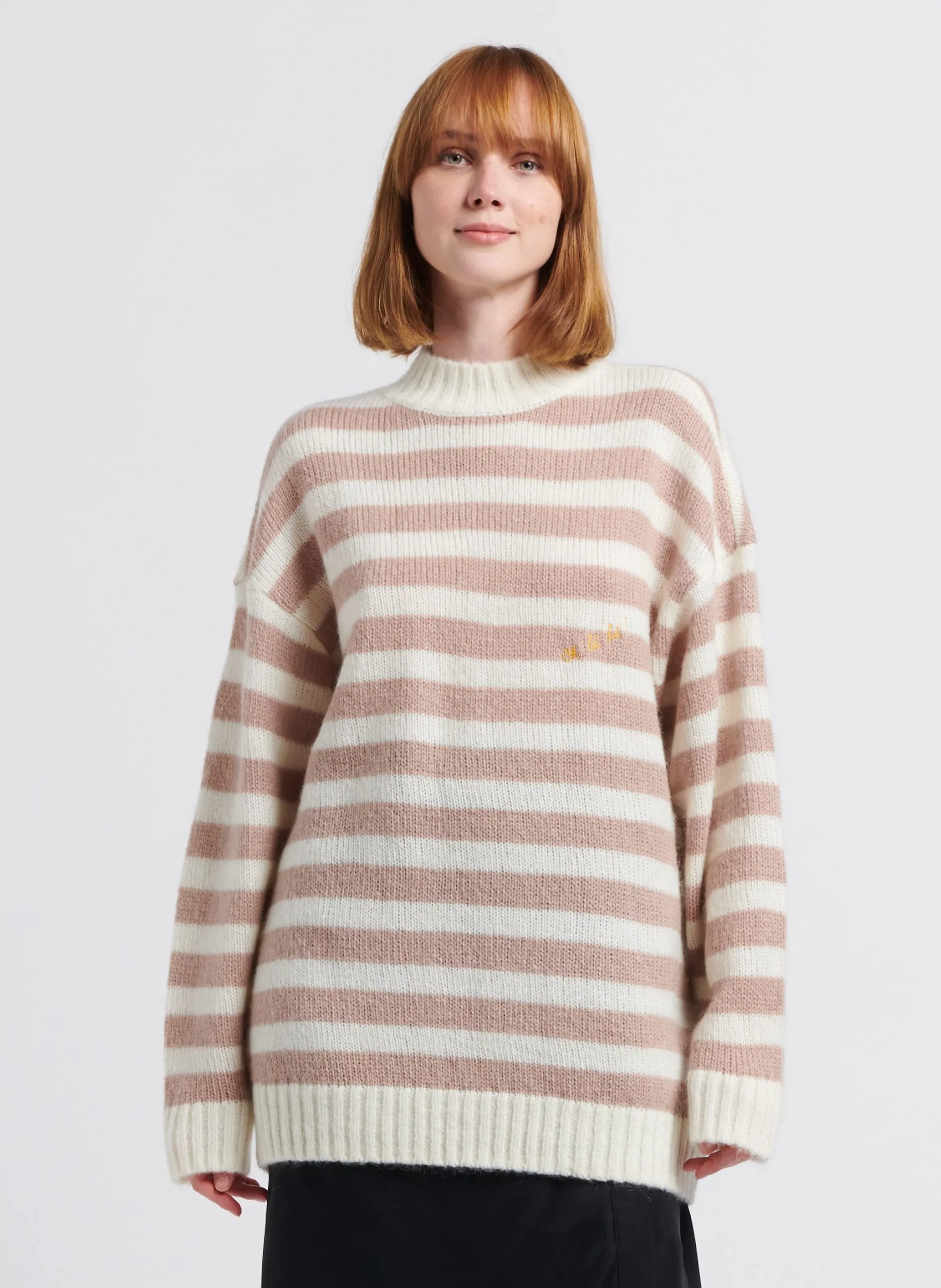 Pull col montant ample Multicolore VIVIENNE OH LA LA!