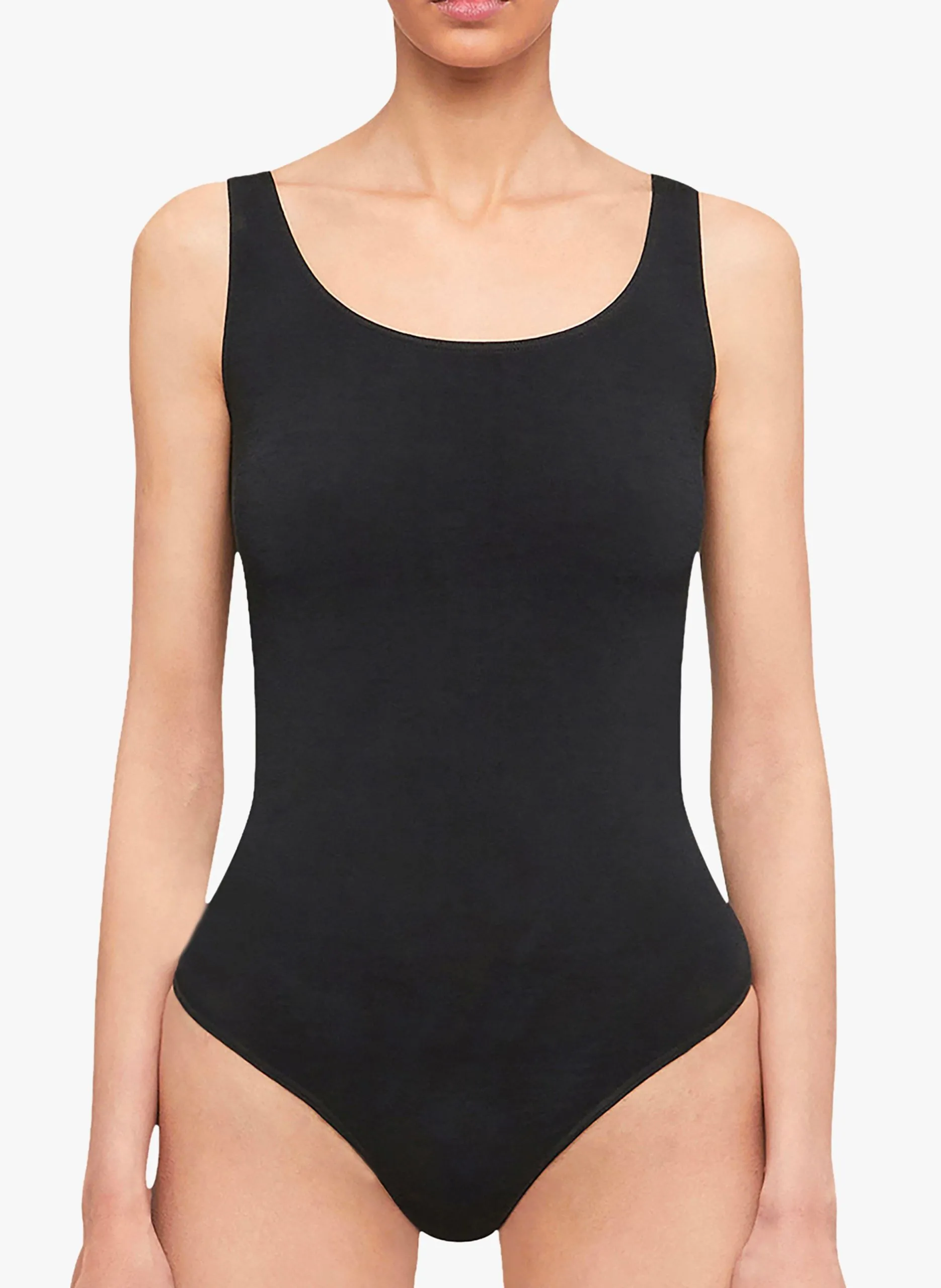 Body en coton mélangé Noir JAMAIKA