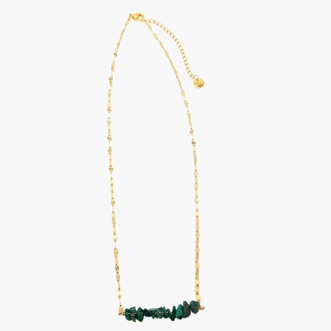 Collier malachite Vert DHARA