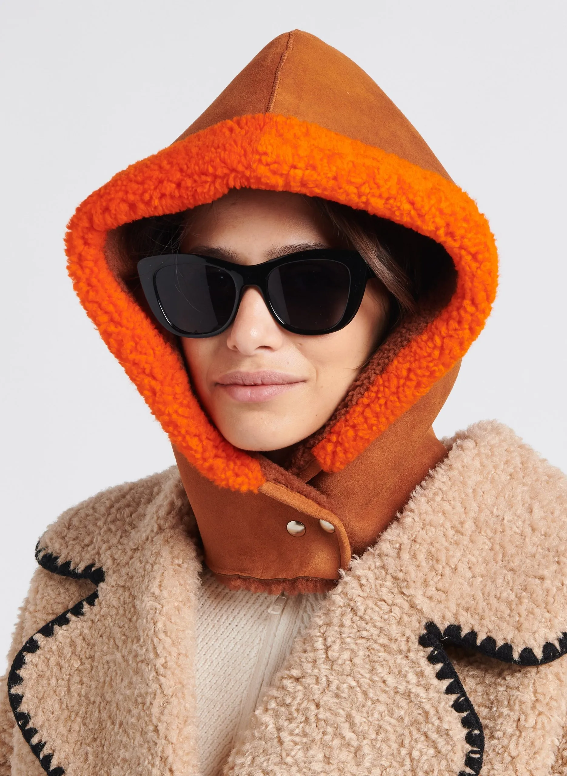 Capuche en cuir Multicolore