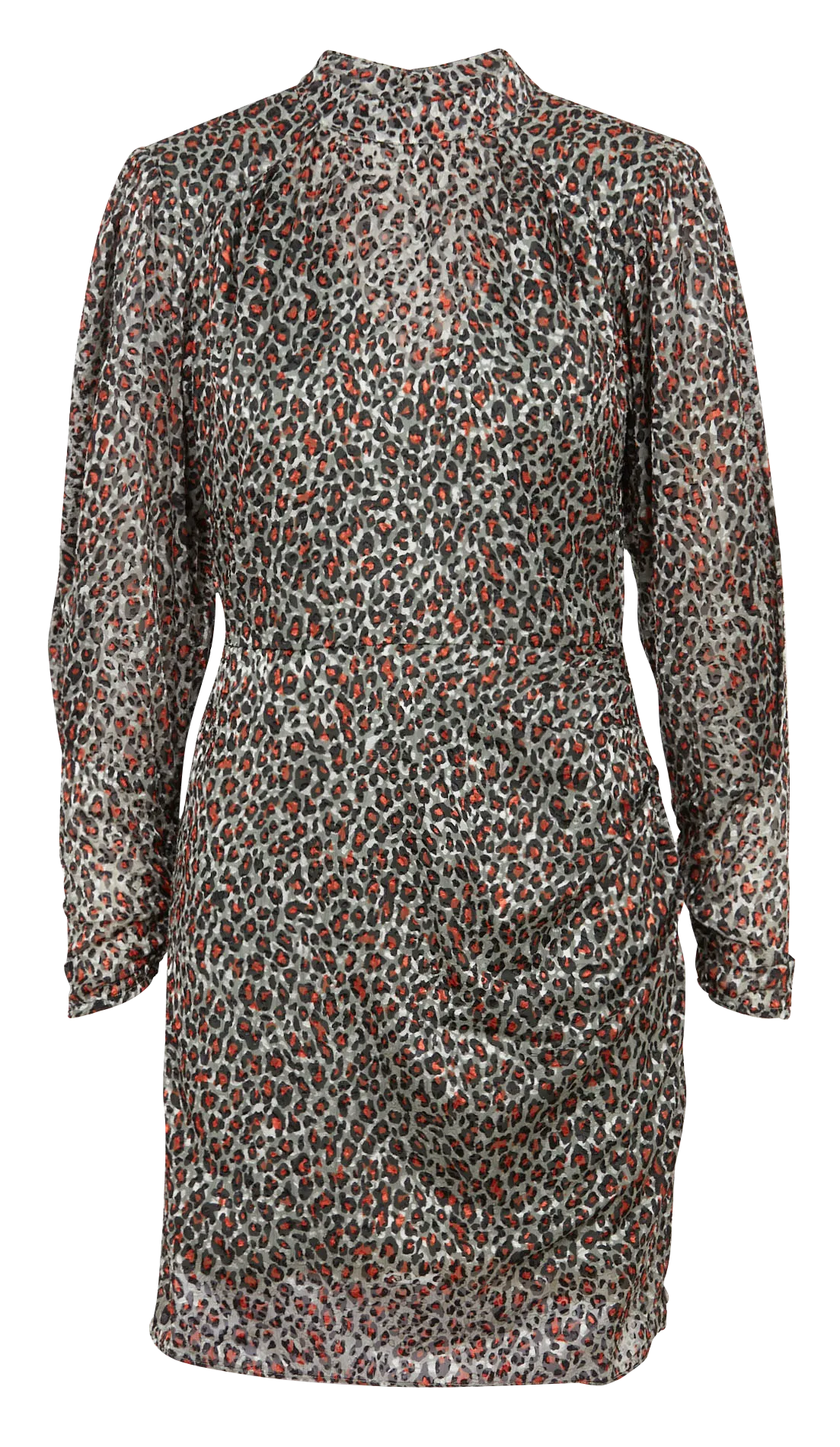 Robe col montant cintrée Vert