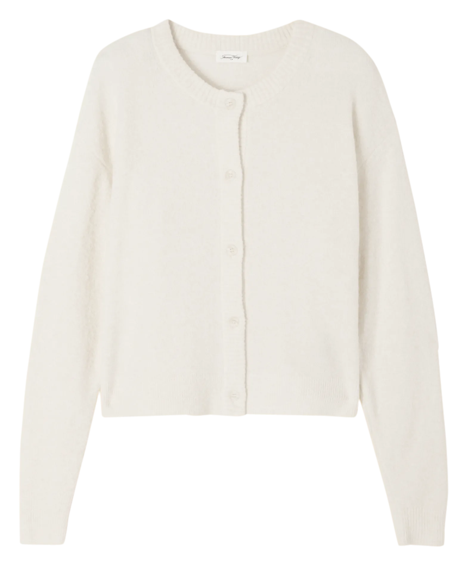 Gilet oversize col rond boutonné Beige DAMSVILLE