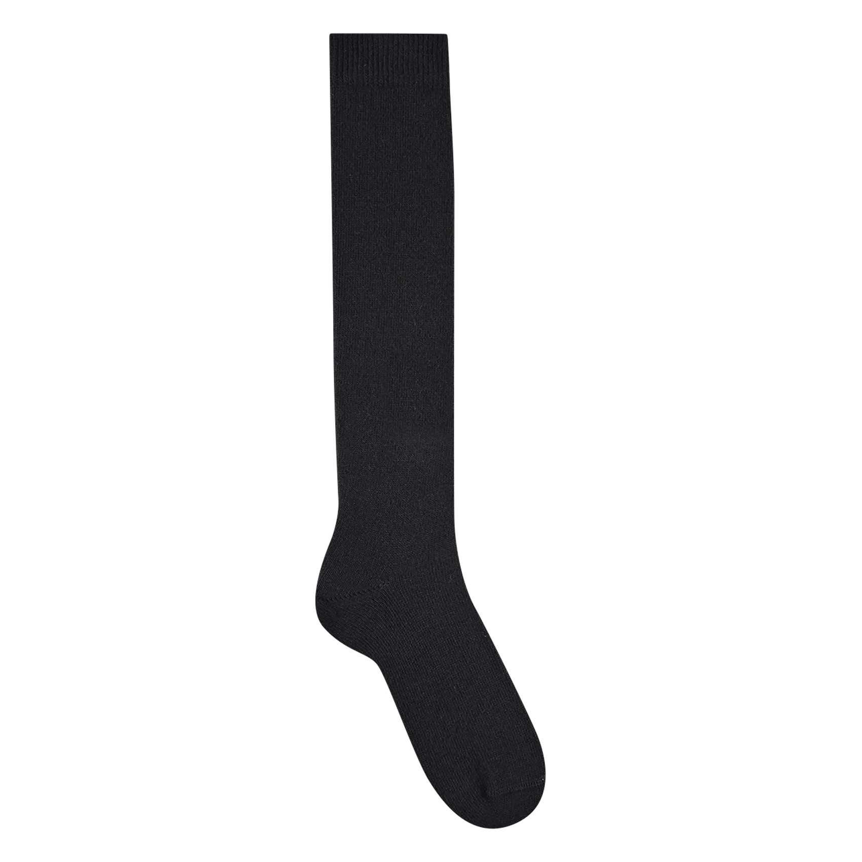 Mi-bas en laine mélangée Noir