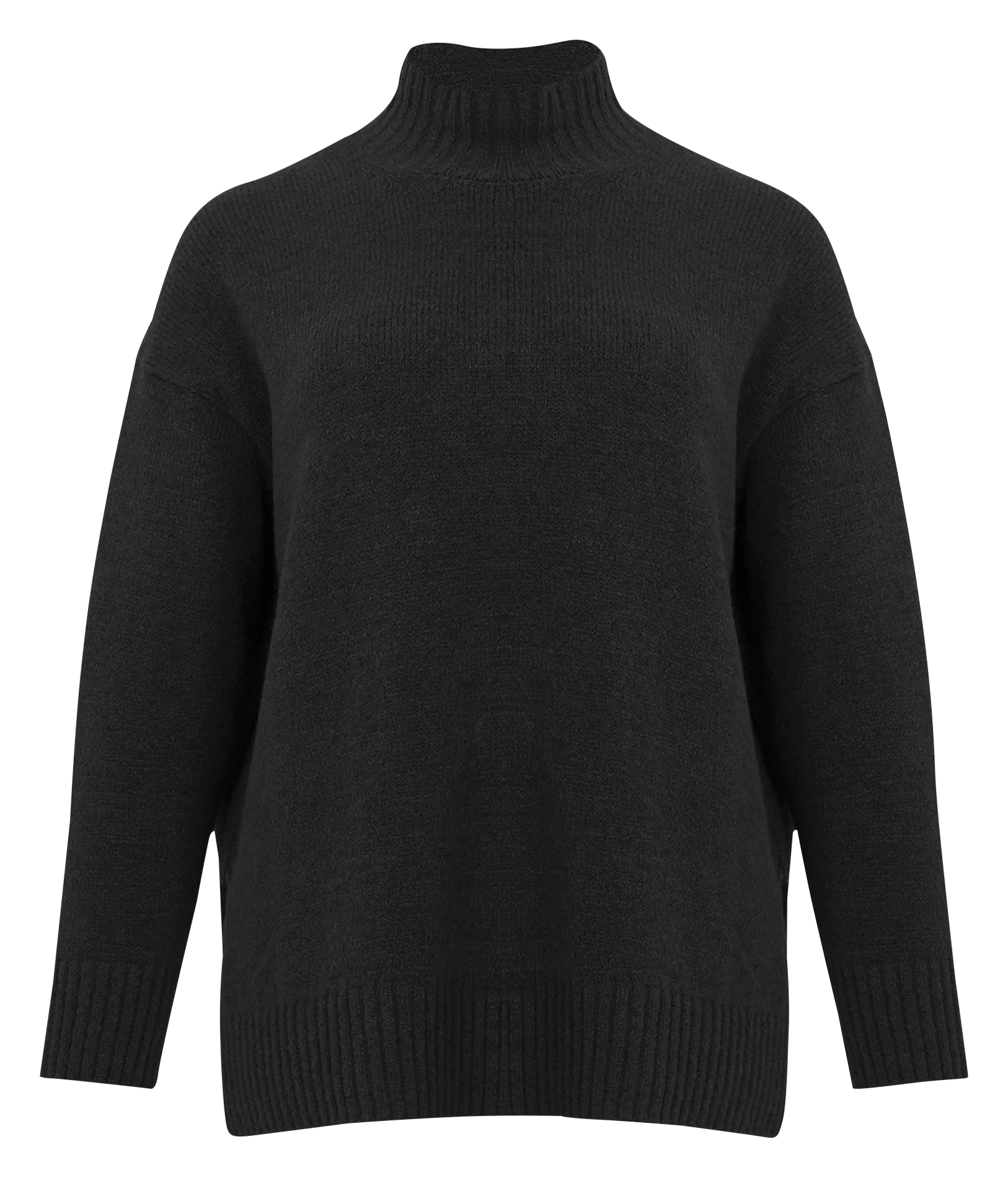 Pull col montant Noir