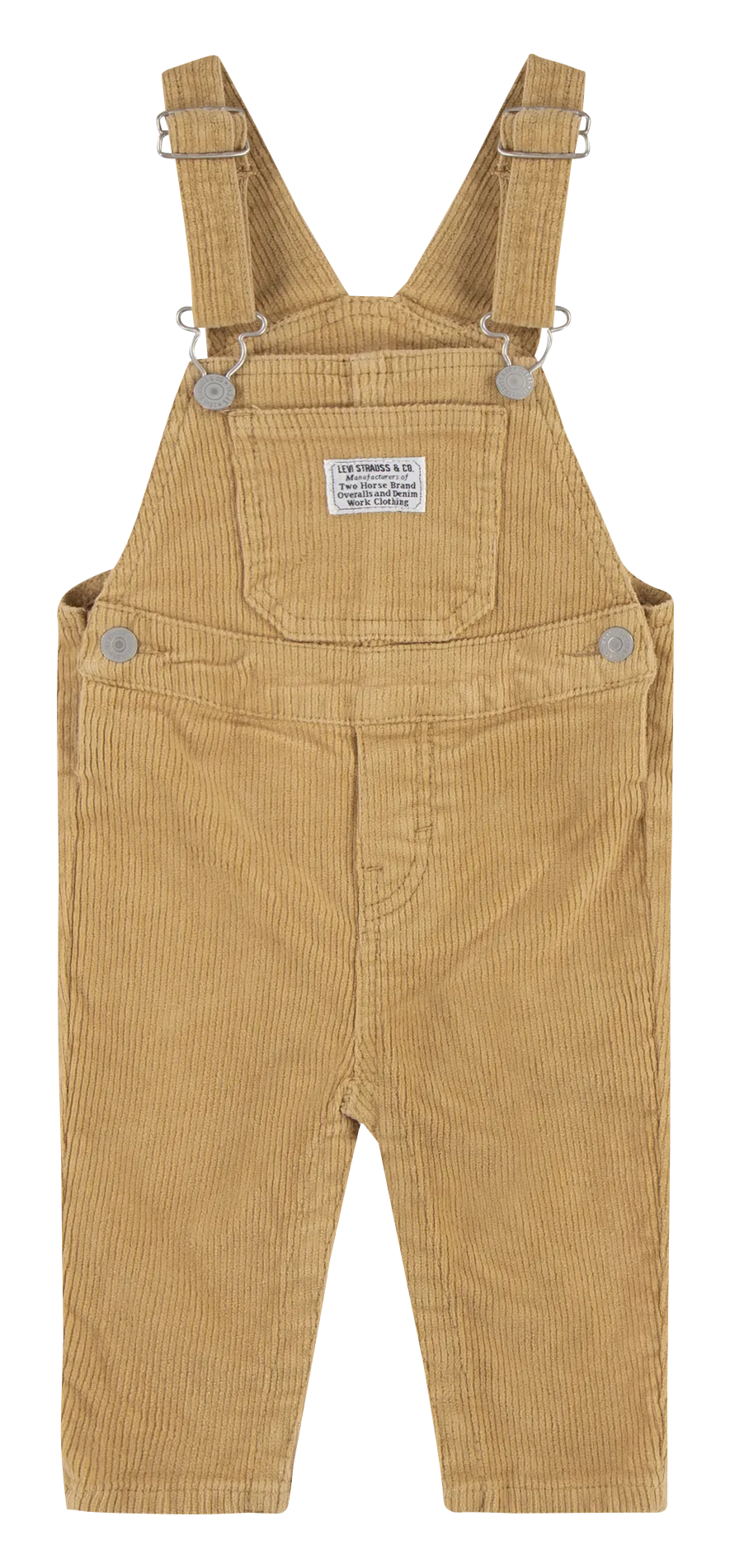 Salopette en coton côtelé mélangé Marron