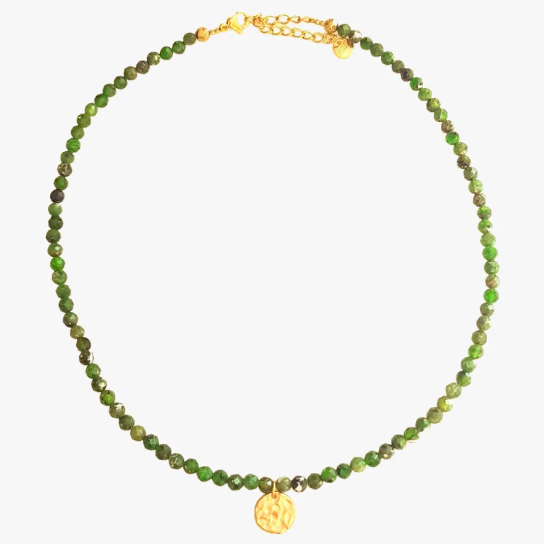 Collier diopside Vert MIREILLE