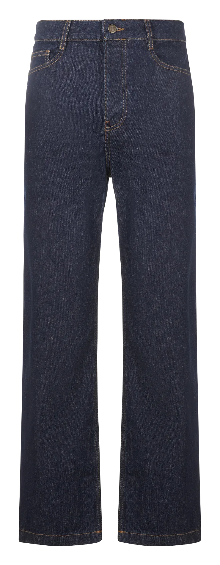 Jean droit en coton stretch Bleu CALPH