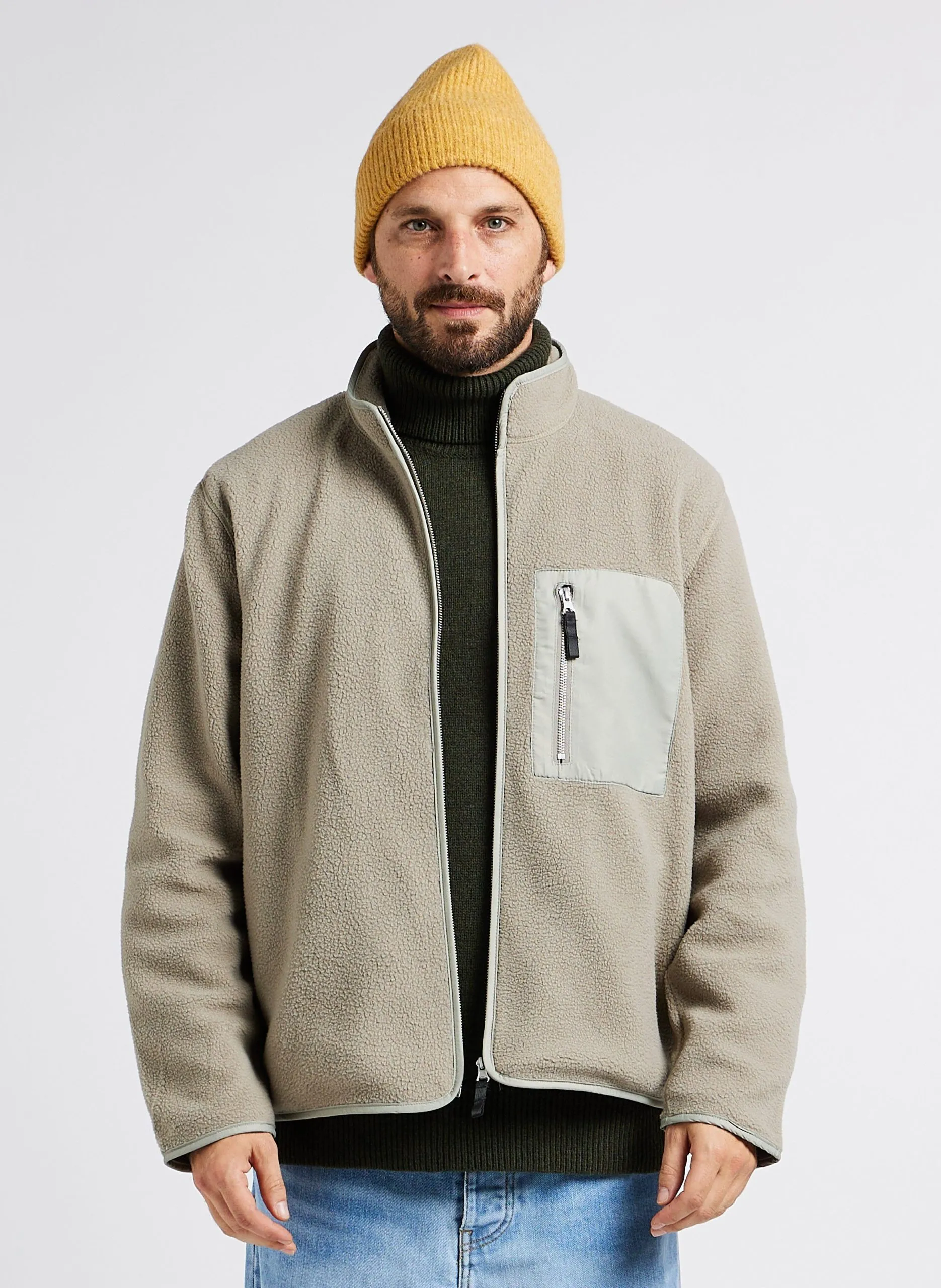 Veste polaire col montant  Beige Calso