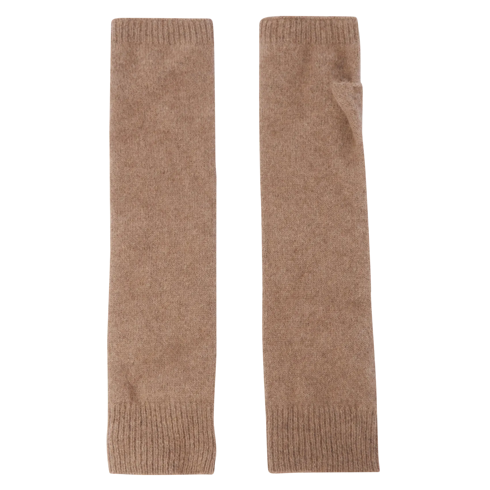 Mitaines en laine mélangée Beige