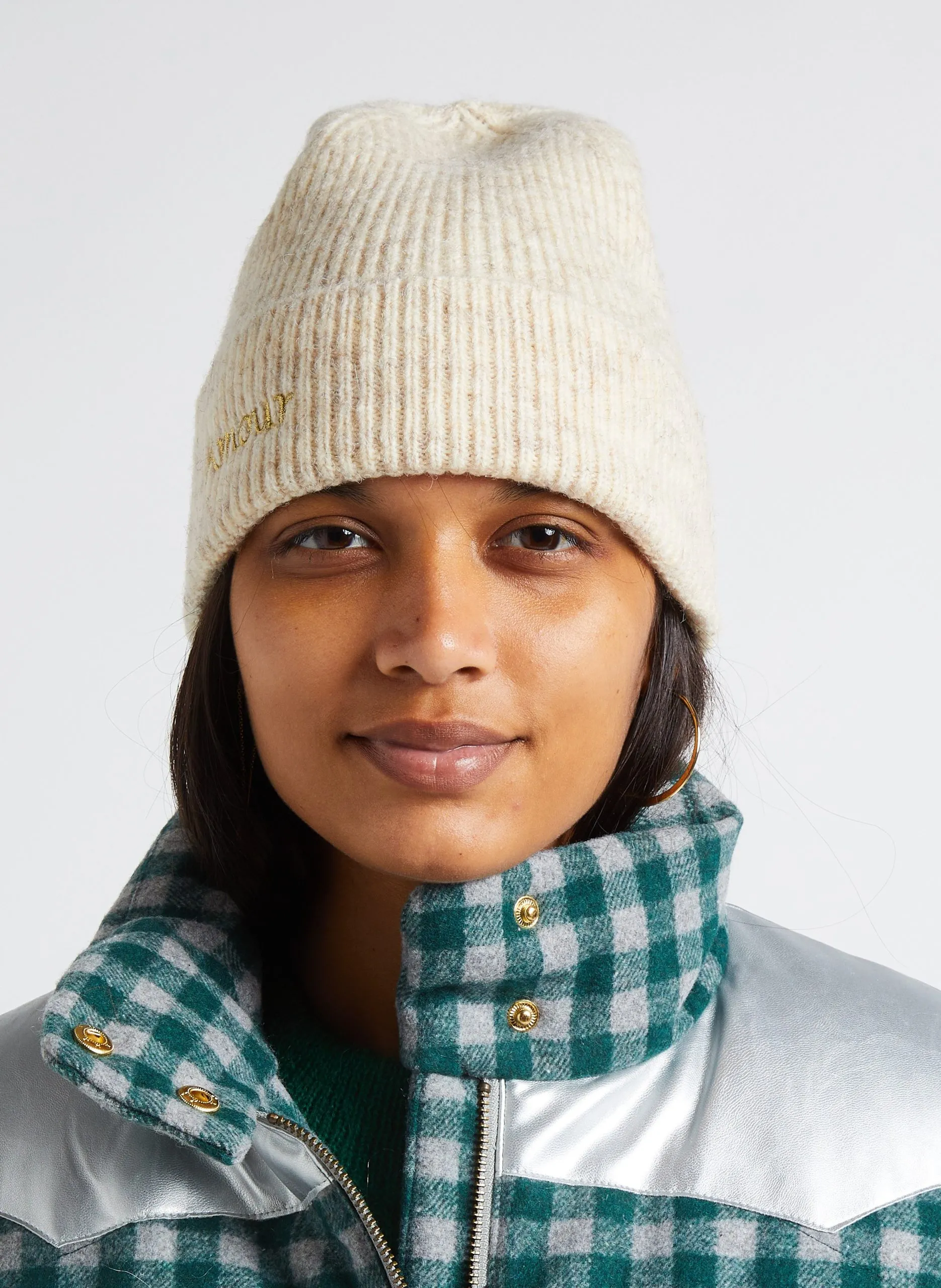 Bonnet côtelé Blanc EDDIE