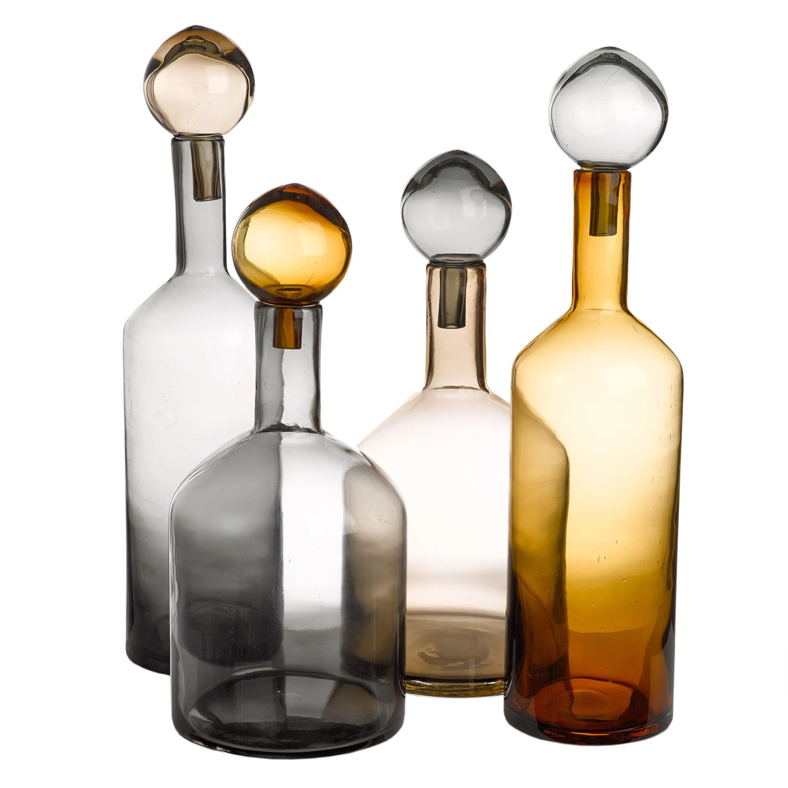 Carafe verre Jaune BUBBLES & BOTTLES