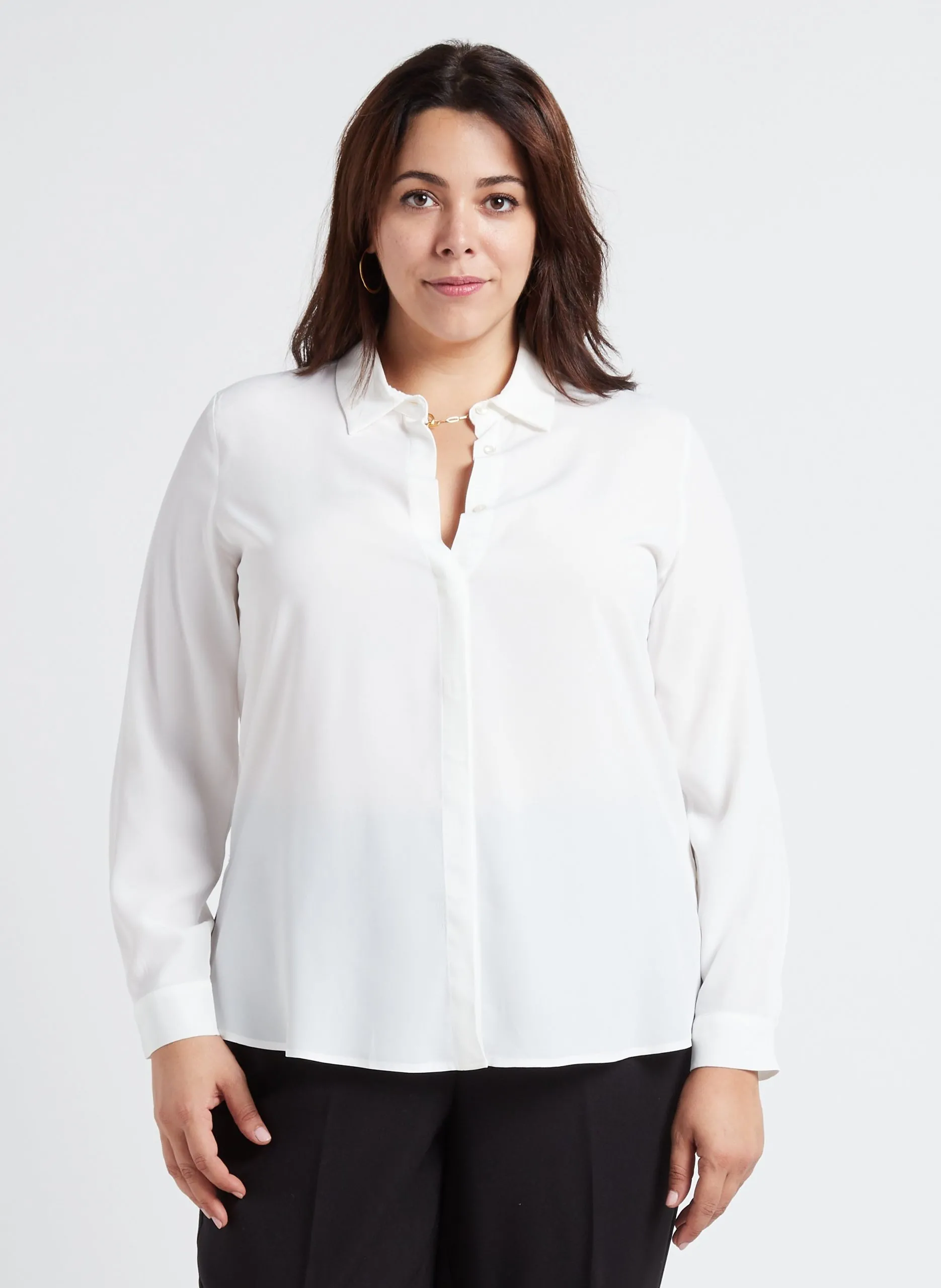 Chemise col classique Blanc BETTY